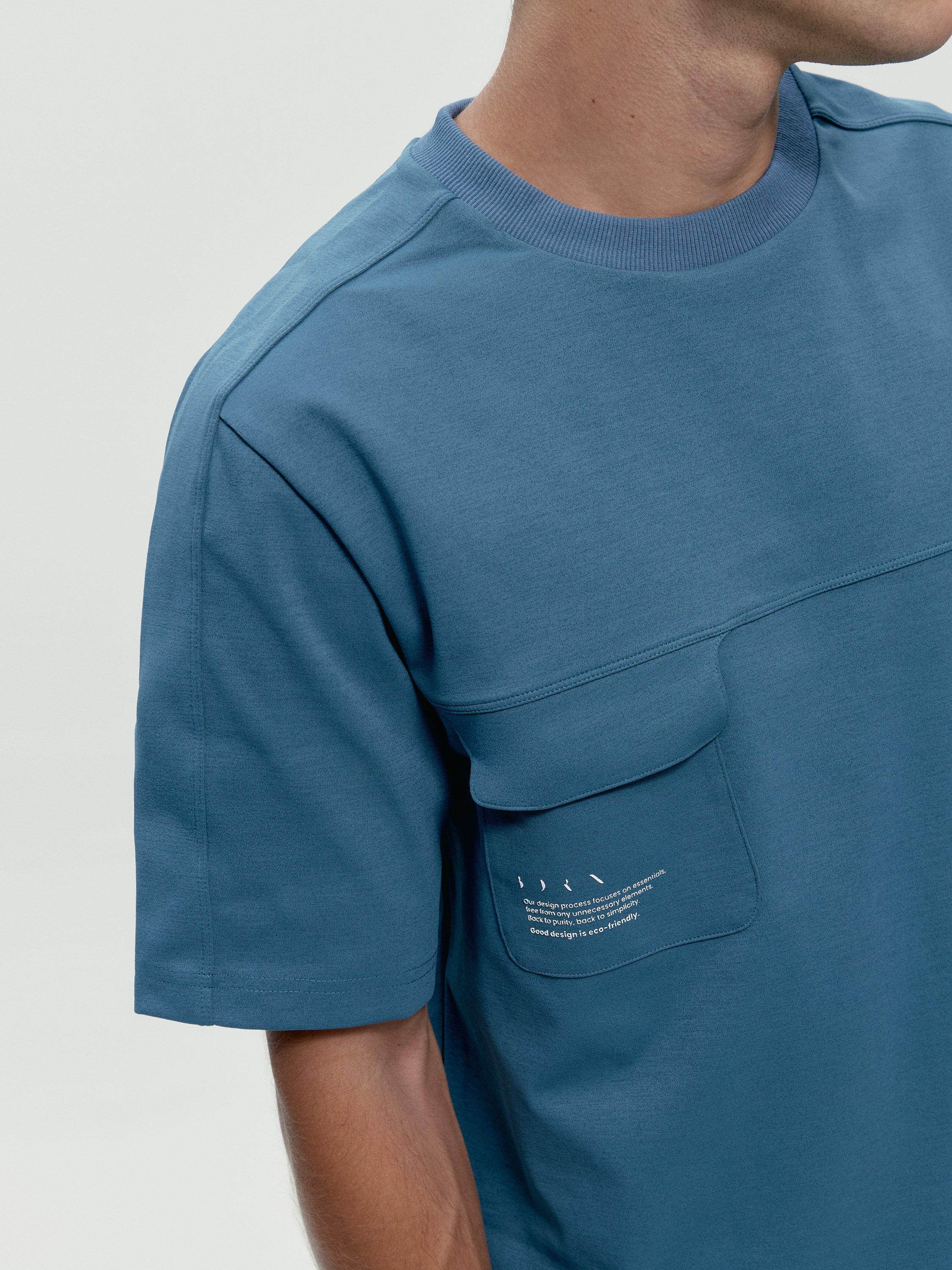 Short-sleeve performance recovery T-shirt BORN Blue