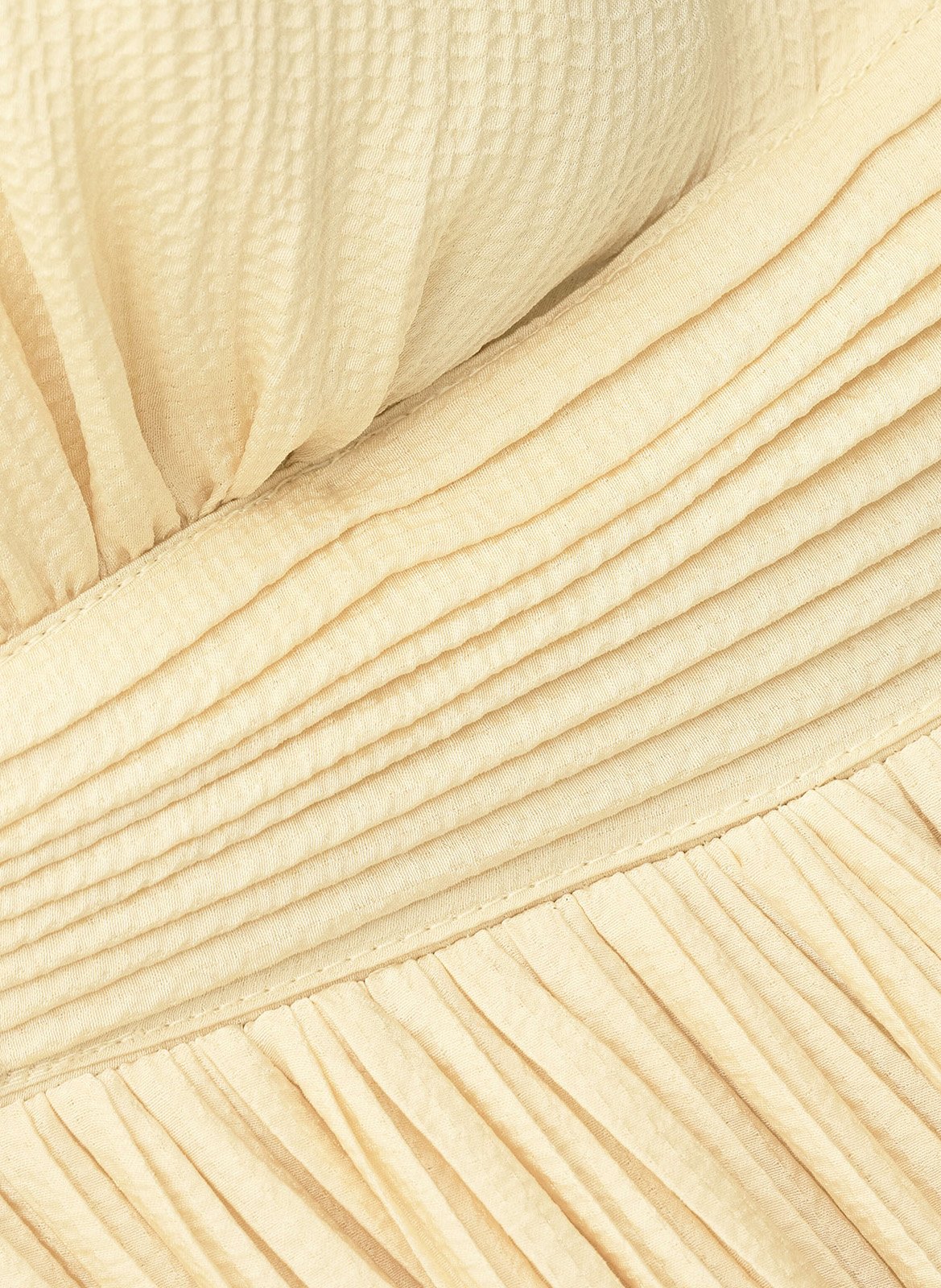 Robe longue plissée BA&SH Beige