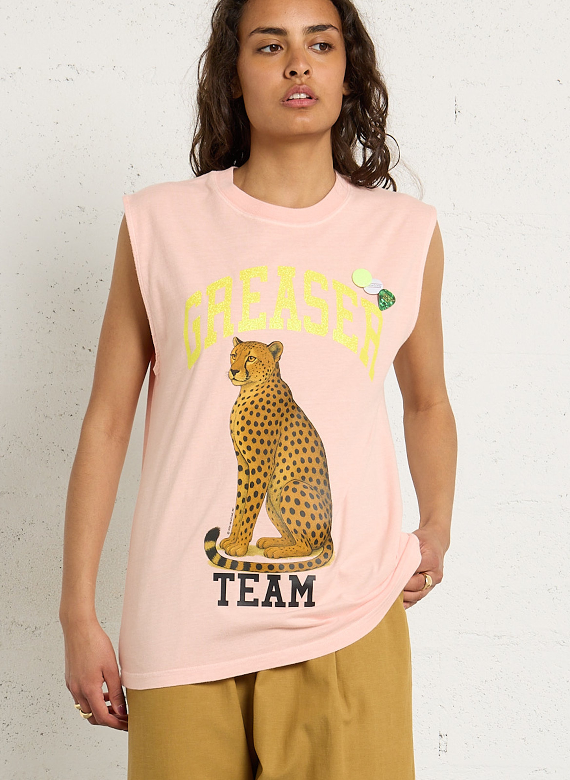 Tee-shirt col rond en coton NEWTONE Beige