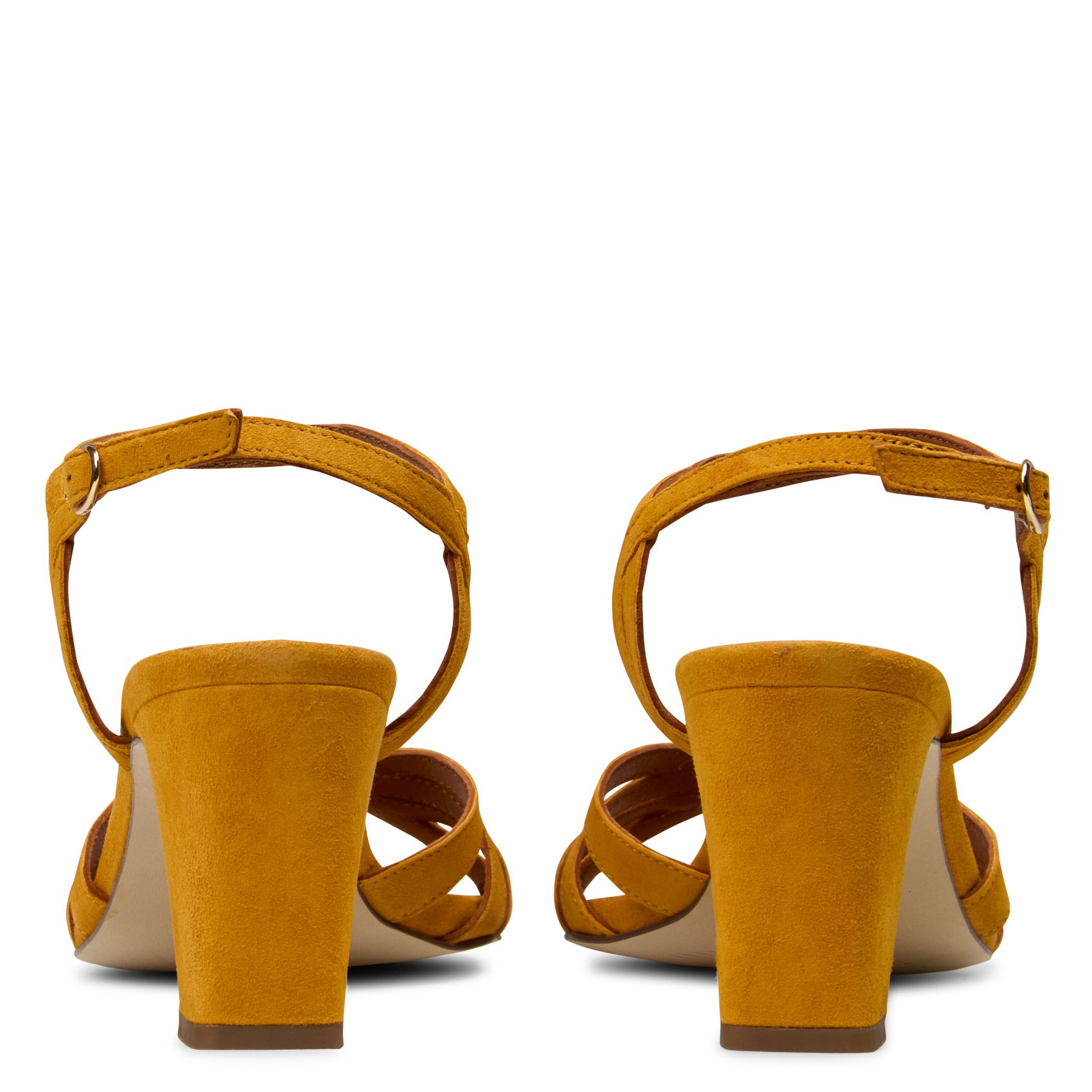 Sandales hautes en cuir velours MAISON TOUFET Jaune