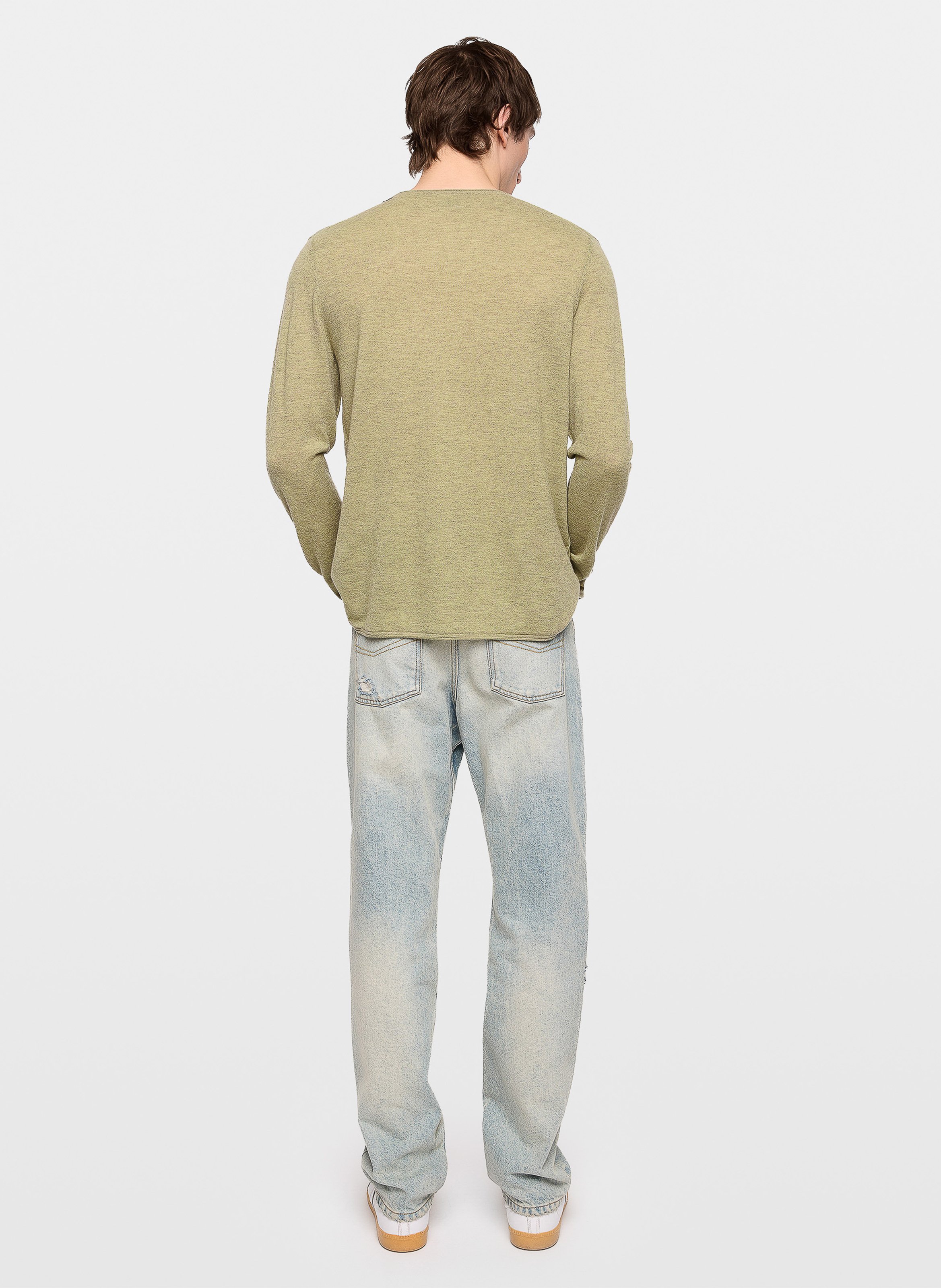 Tee-shirt col rond en cachemire ZADIG&VOLTAIRE Vert