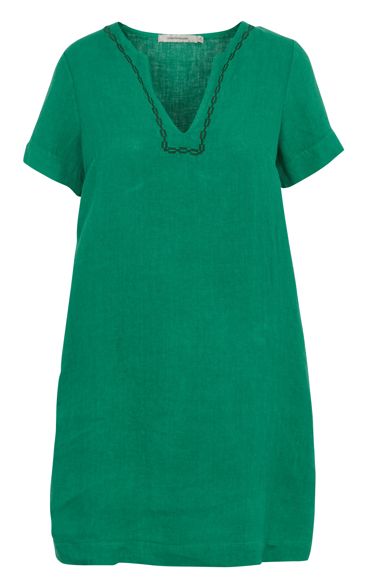 Robe ample en lin  Vert ruisseau