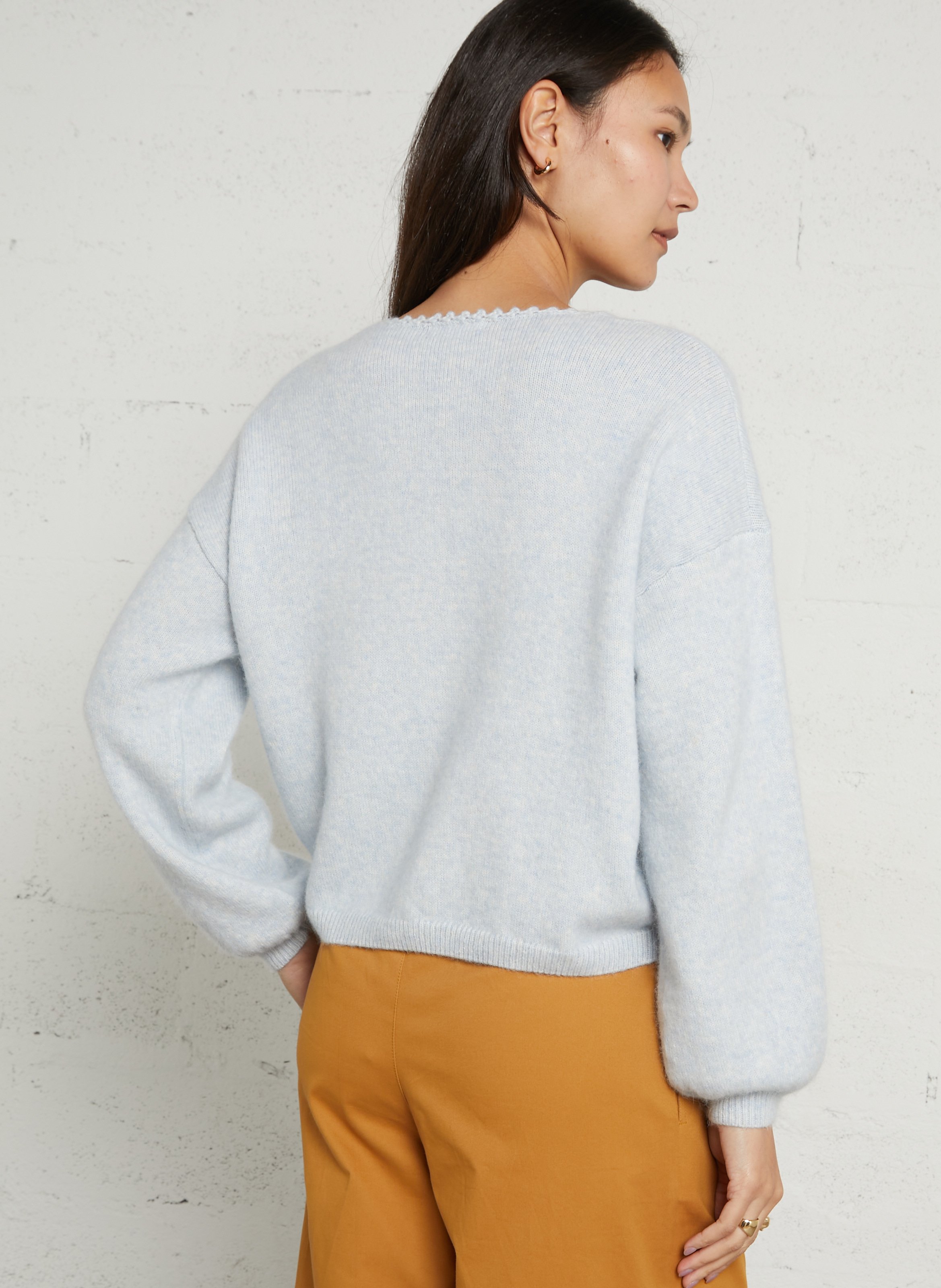 Vest met sjaalkraag LOUISE MISHA Blauw