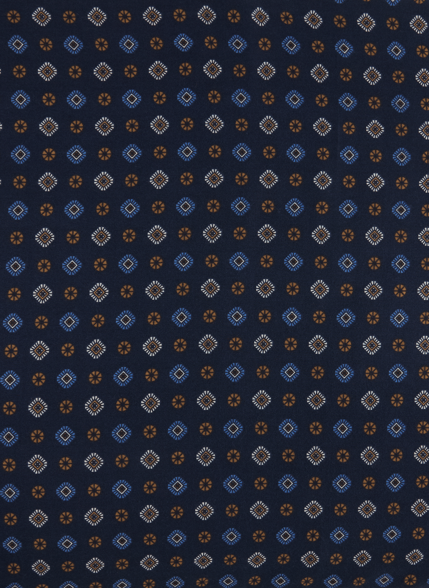 Scarf with pattern and frayed edges SAISON 1865 Blue
