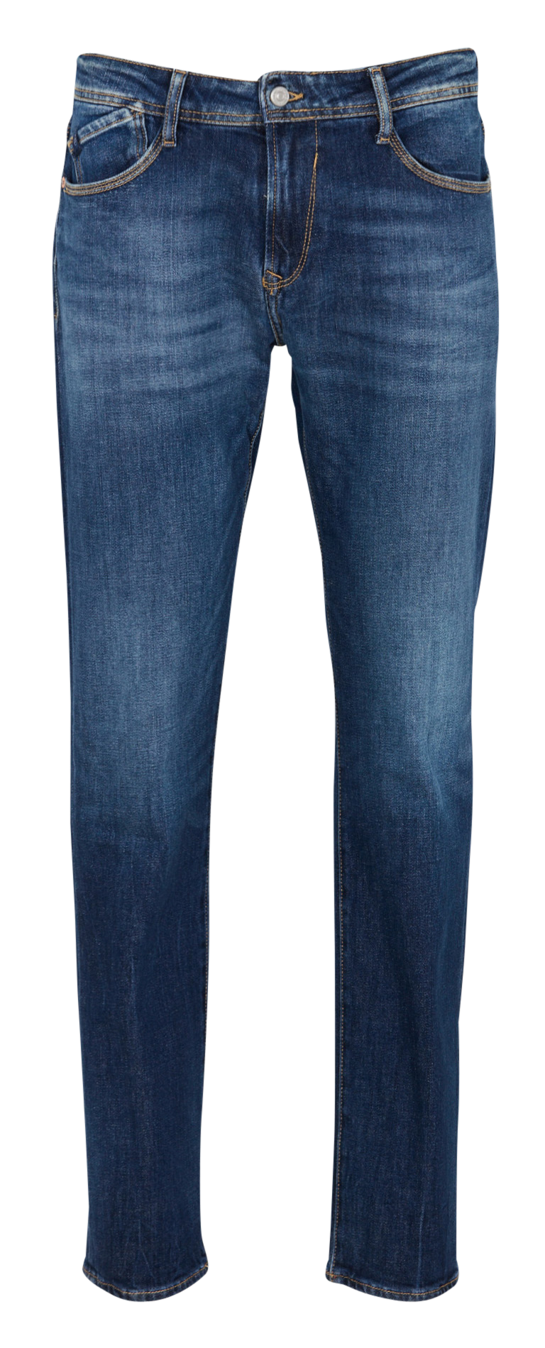Straight leg jeans in blended cotton denim LE TEMPS DES CERISES Blue