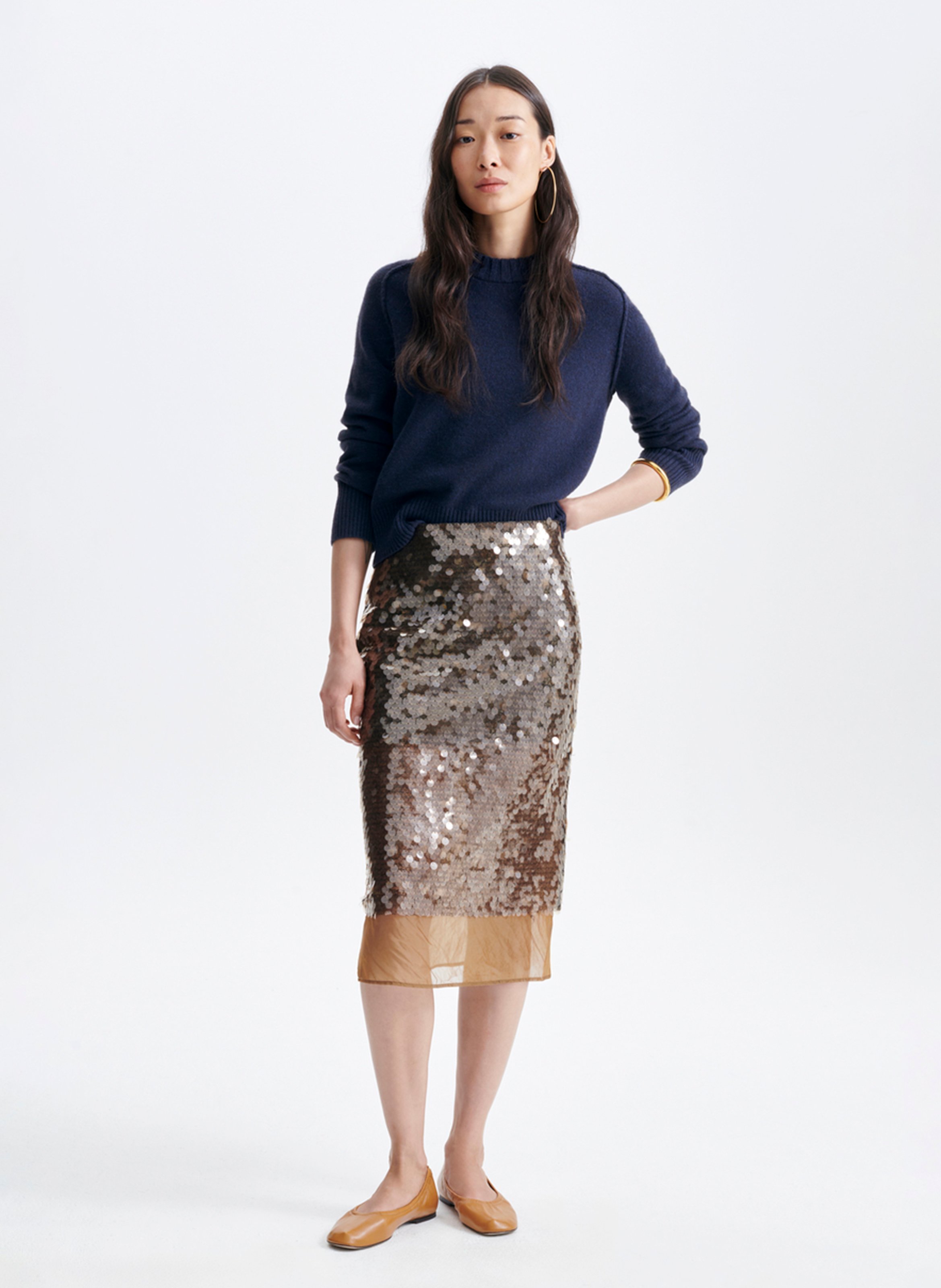 Trui met ronde hals | wolblend VANESSA BRUNO Blauw