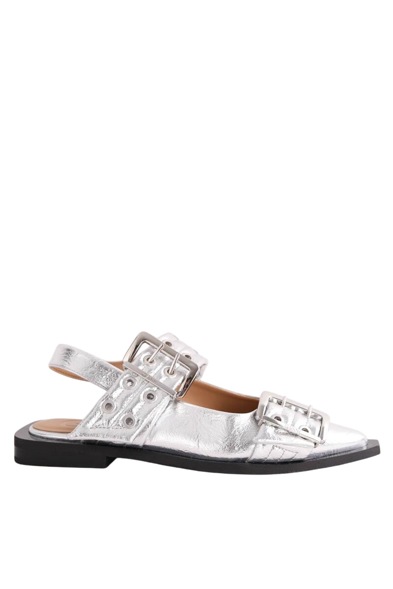 Mules GANNI - Seconde Main Silver