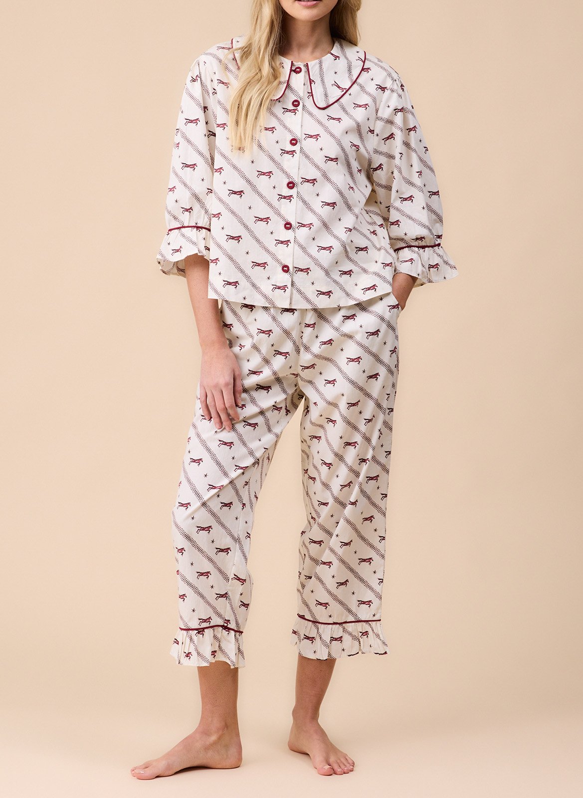 Pyjama en coton TBCO Blanc