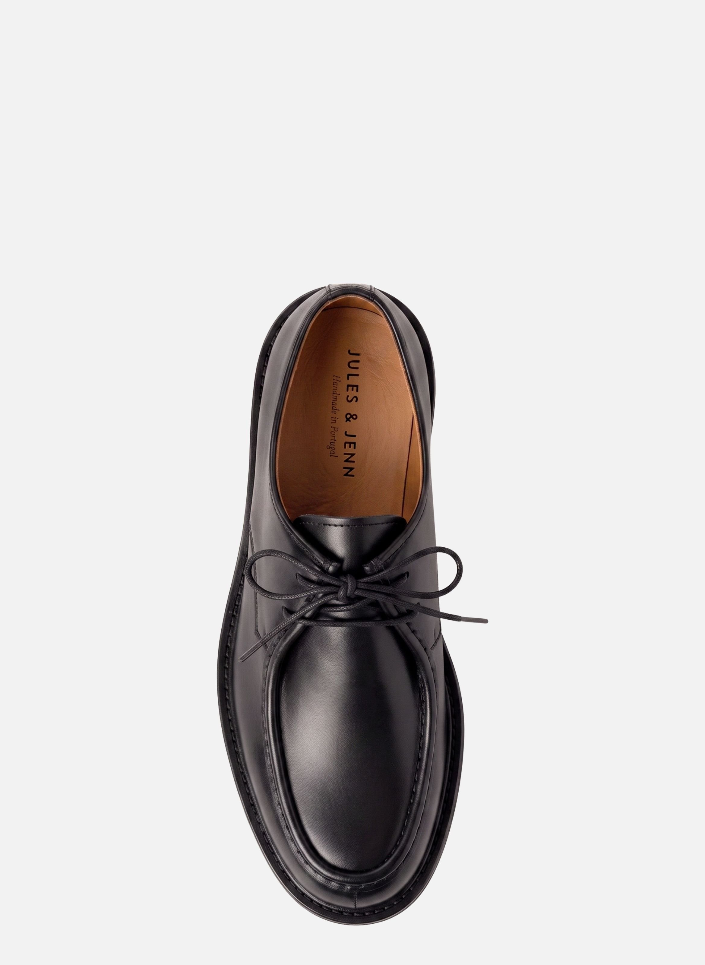 Derbies plateau mathis cuir JULES & JENN Noir