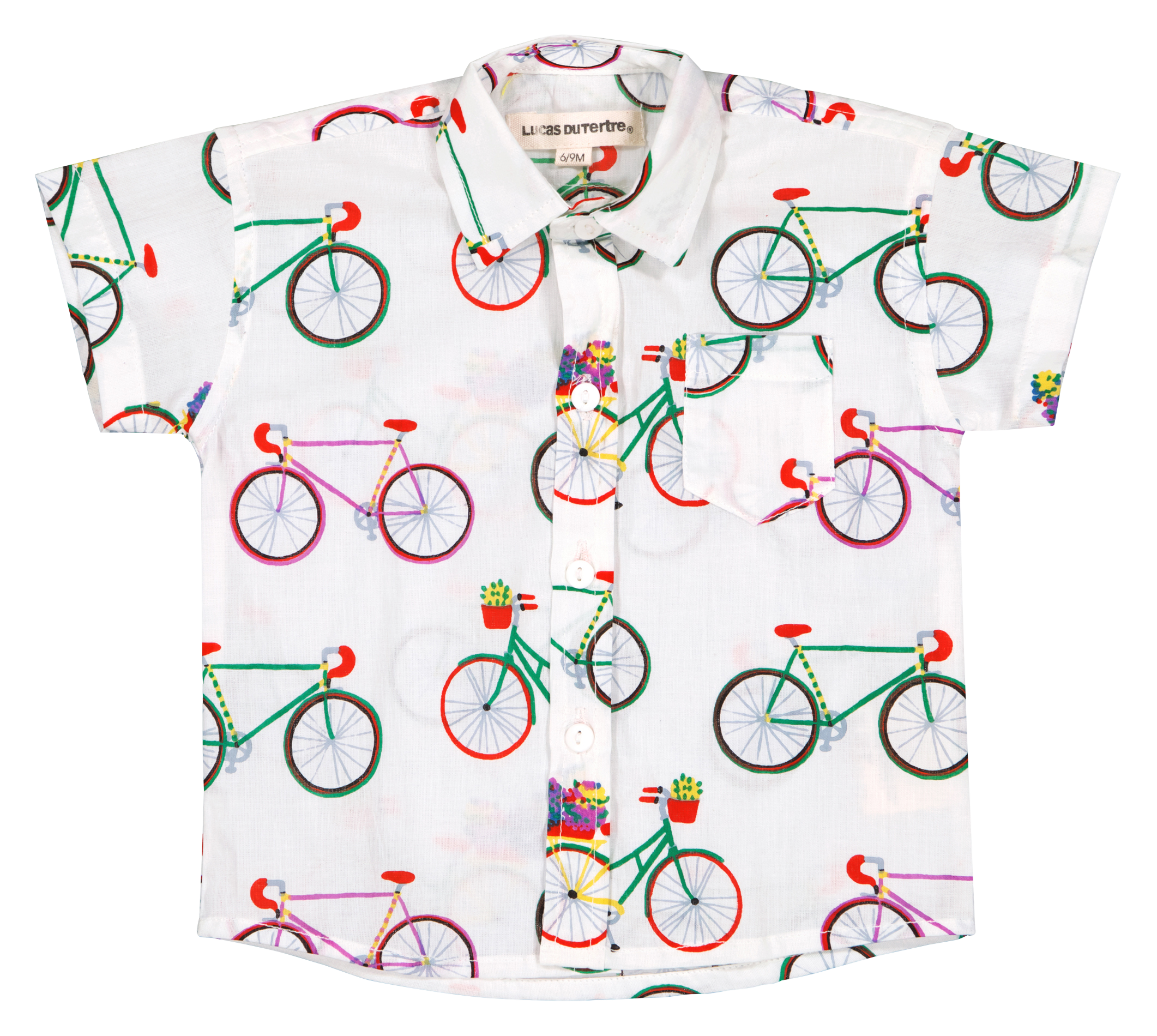 Printed cotton shirt LUCAS DU TERTRE