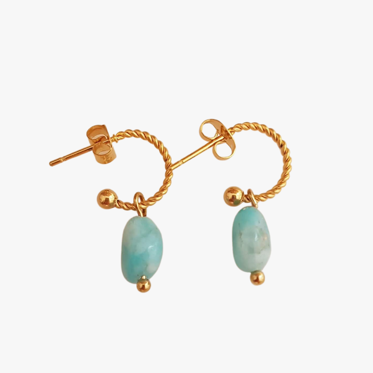 Amazonite earrings GINANDGER Green