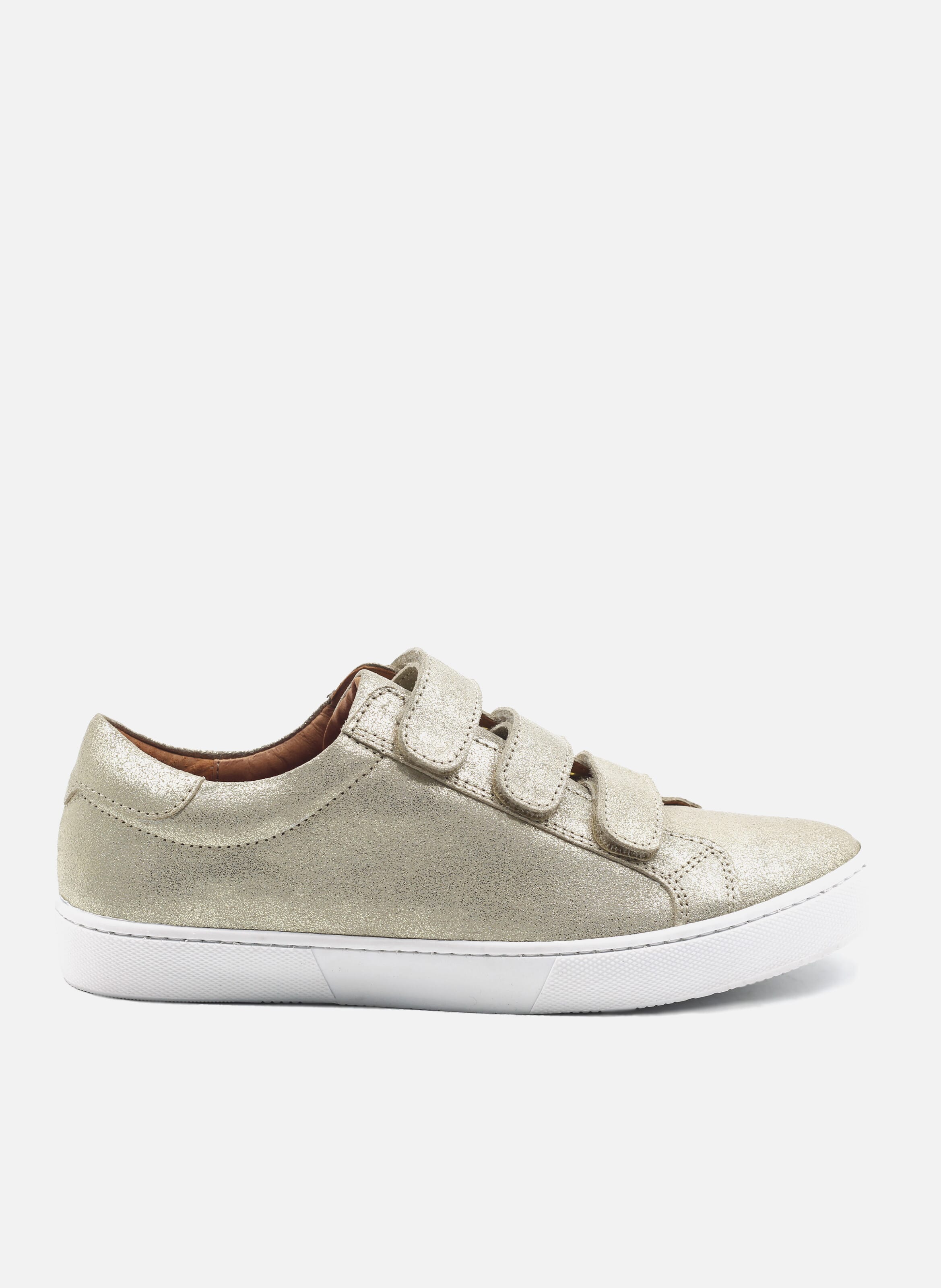 Baskets Scratch En Cuir M tallis Dor Jules Jenn Femme