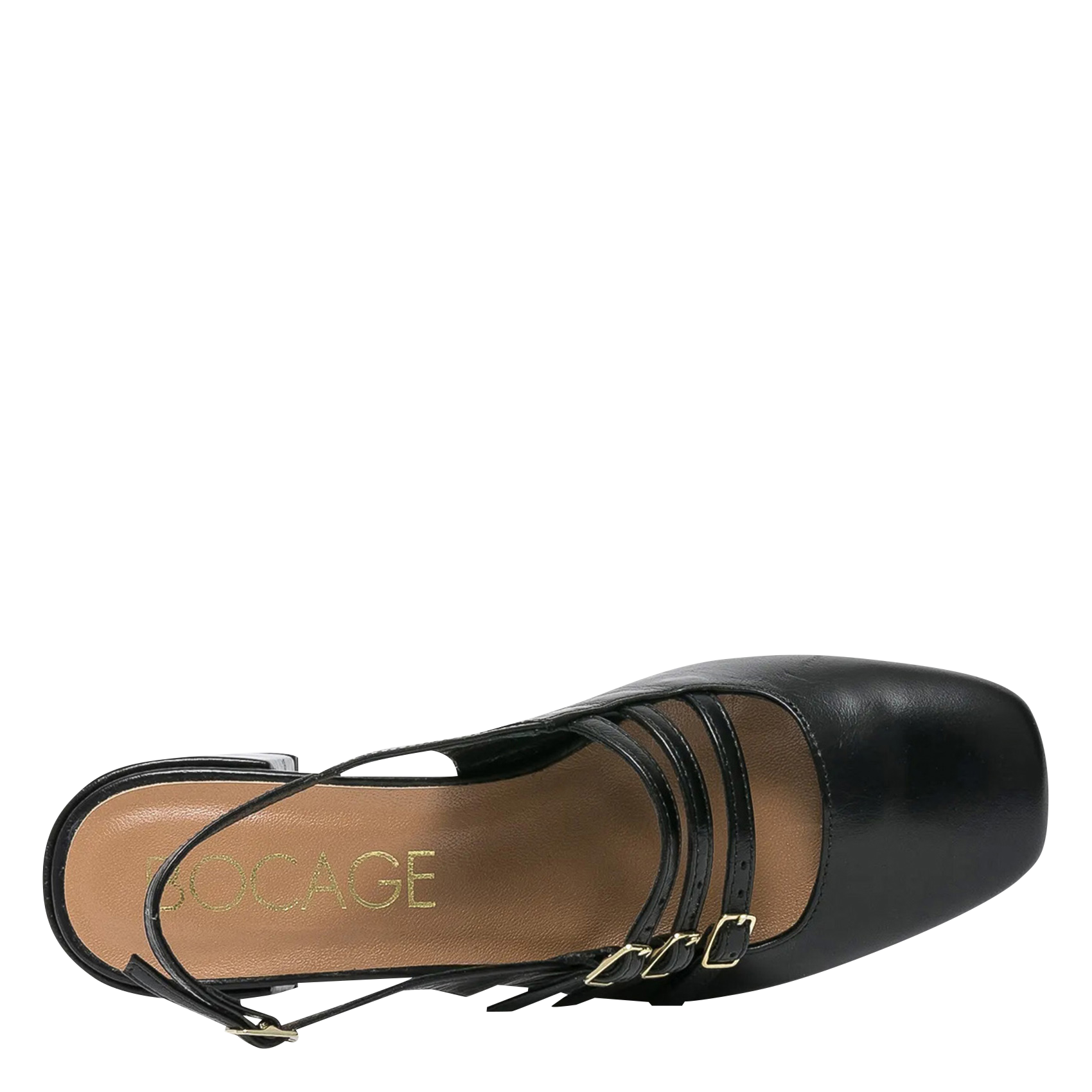 Smooth leather Mary Janes BOCAGE Black