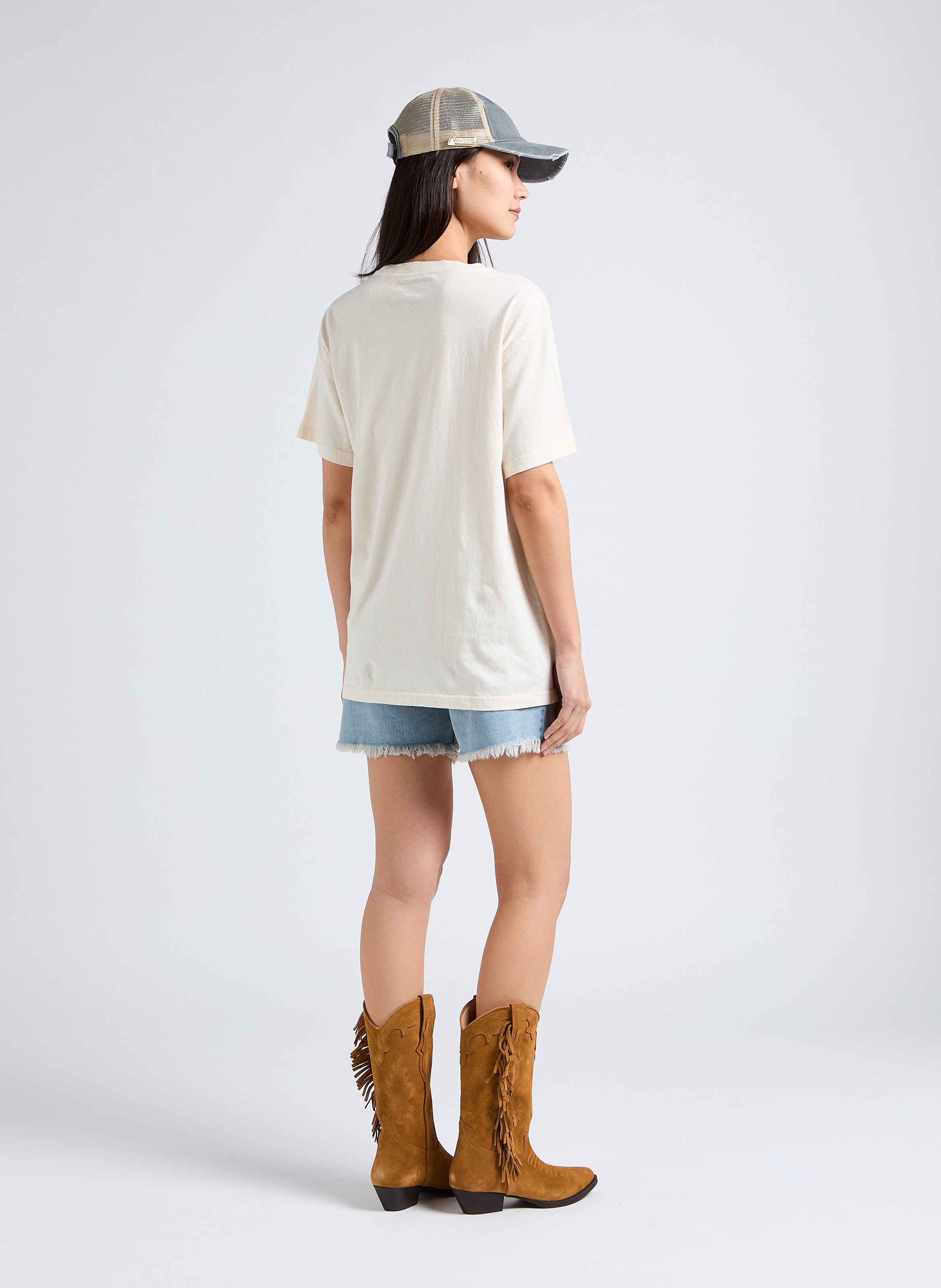 Straight-leg cotton shorts MARGAUX LONNBERG Blue