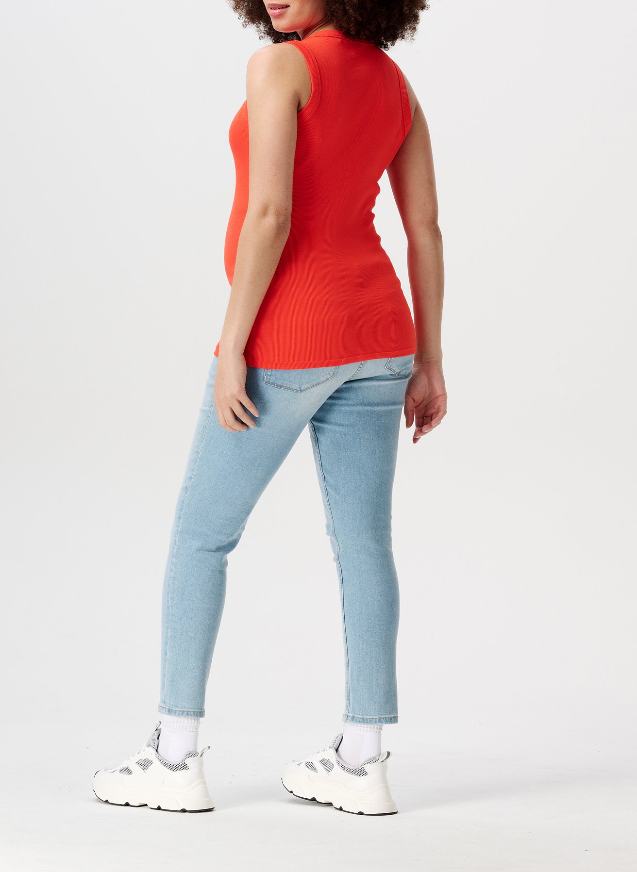 Débardeur côtelé en coton bio NOPPIES Rouge