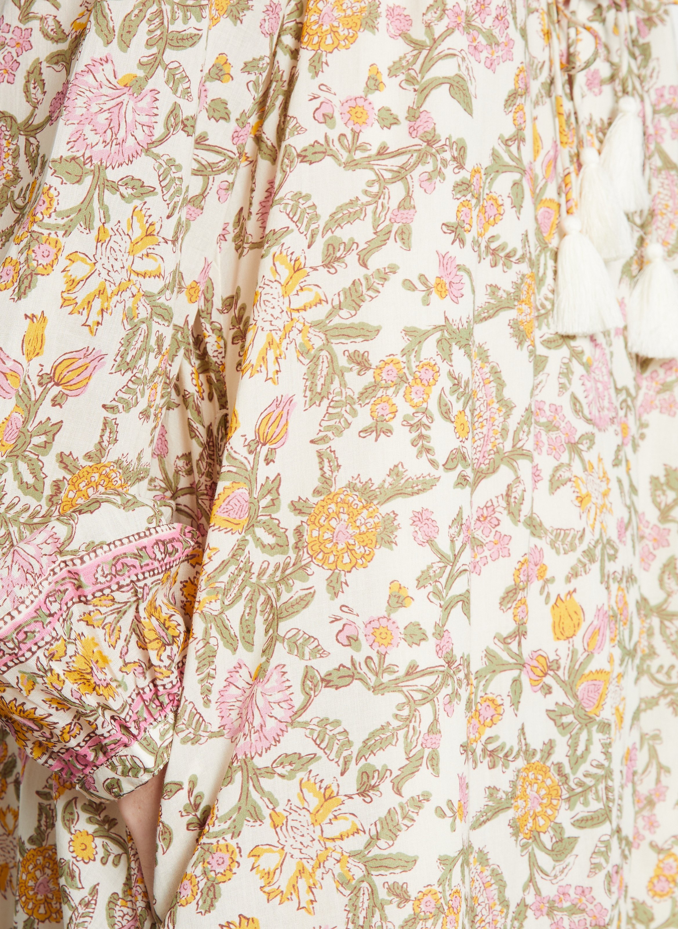 Robe midi col V imprimée LOUISE MISHA Multicolore