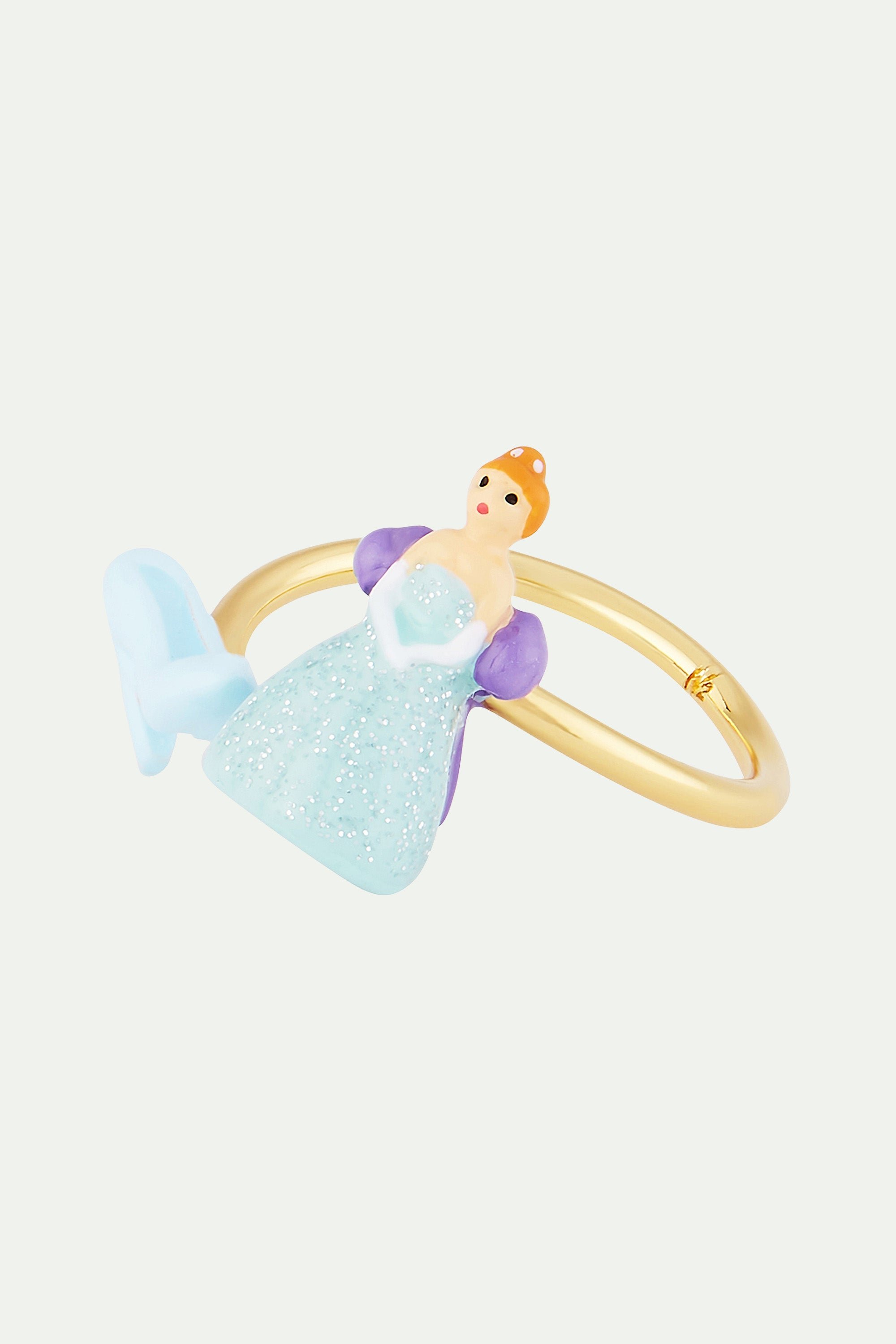 Cinderella Adjustable Ring and Shoe LES NEREIDES Blue
