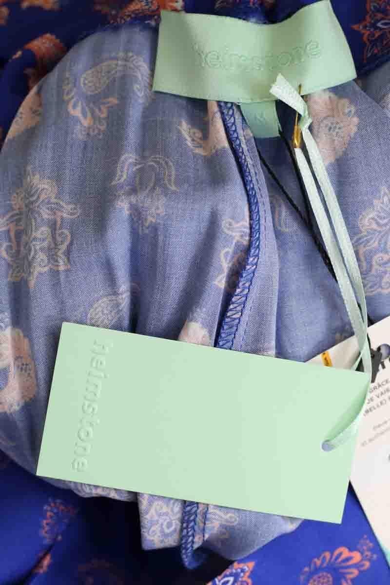 Blue straight-leg pants HEIMSTONE - Seconde Main Blue