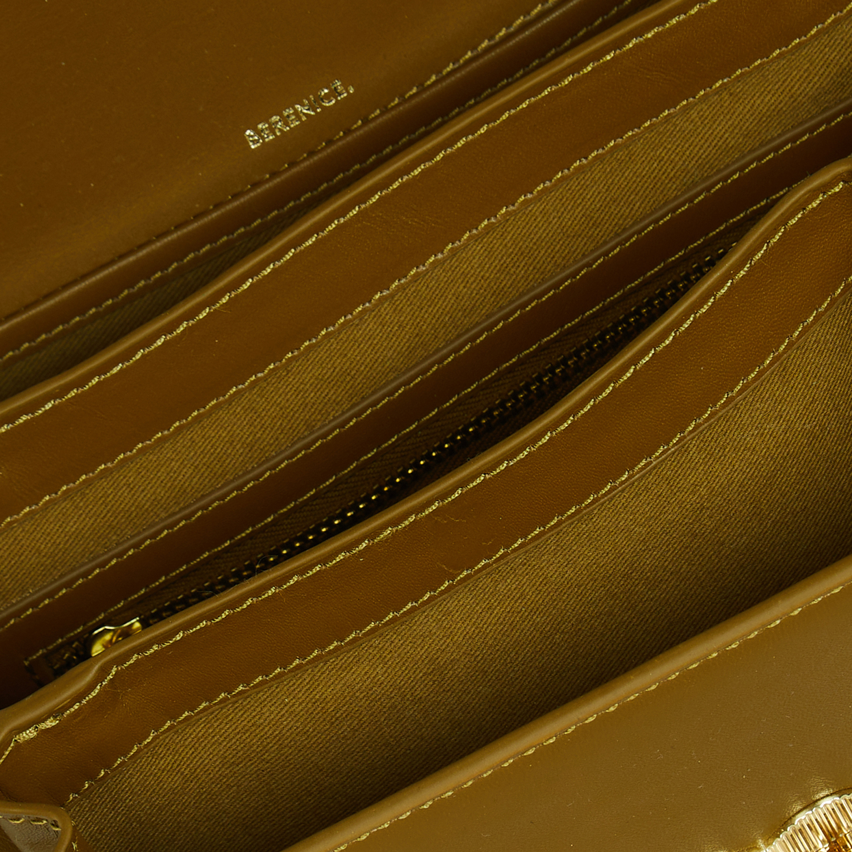 Sac bandoulière en cuir BERENICE Vert