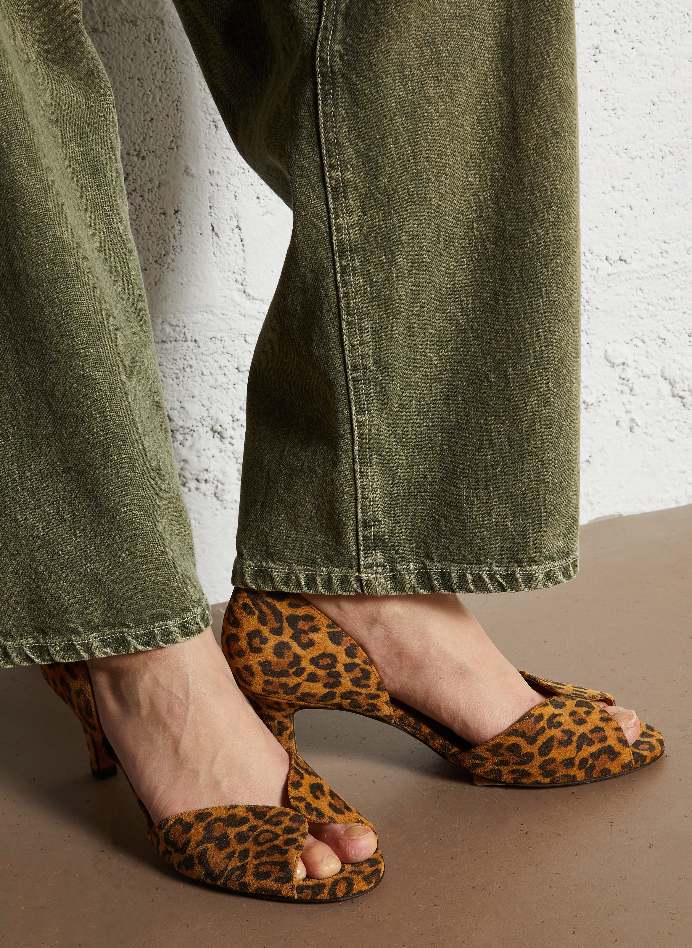 Sandales hautes en cuir BOBBIES Multicolore