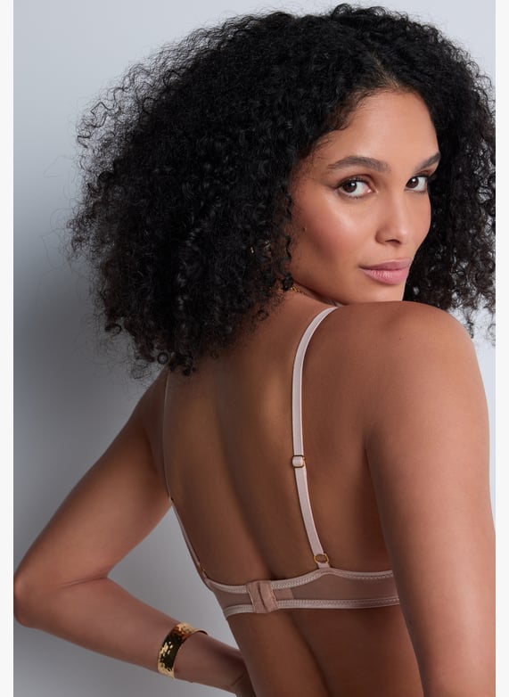 A la Folie kohl black underwired triangle bra | Beige by AUBADE A la Folie kohl black underwired triangle bra Beige