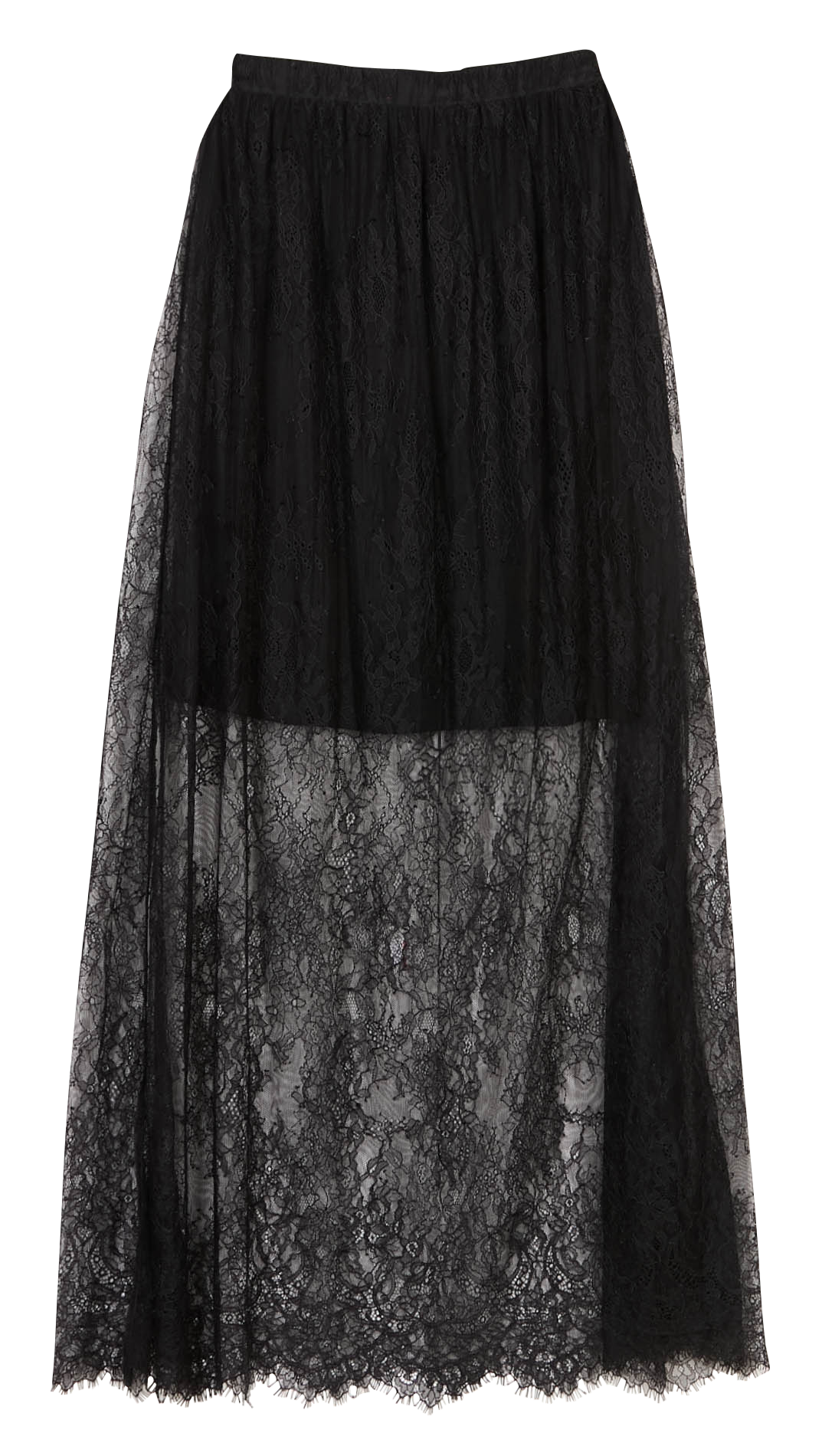 Lace midi skirt LOUISE MISHA Black