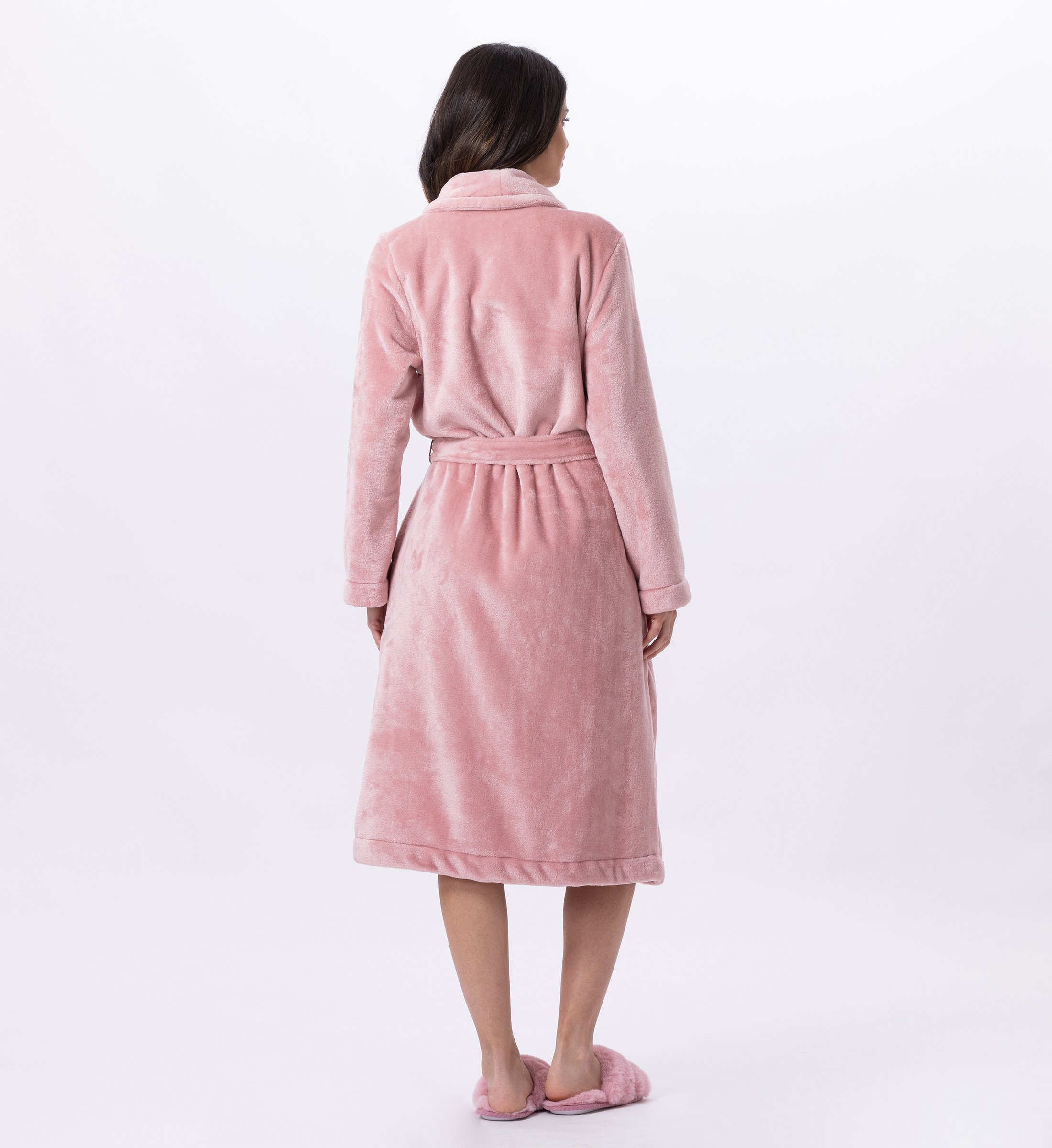 Plush Flannel Robe LE CHAT Pink