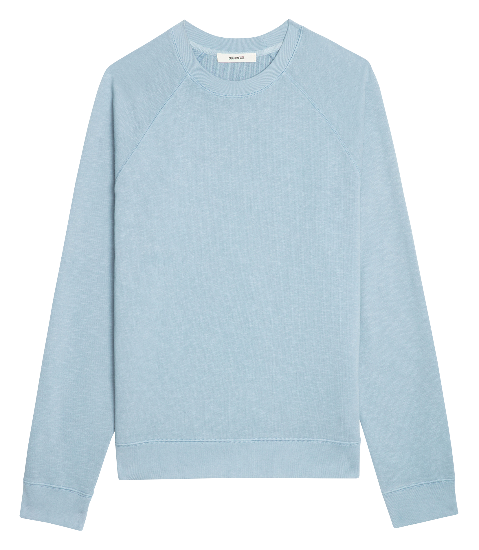 Sweat col rond en coton ZADIG&amp;VOLTAIRE Bleu