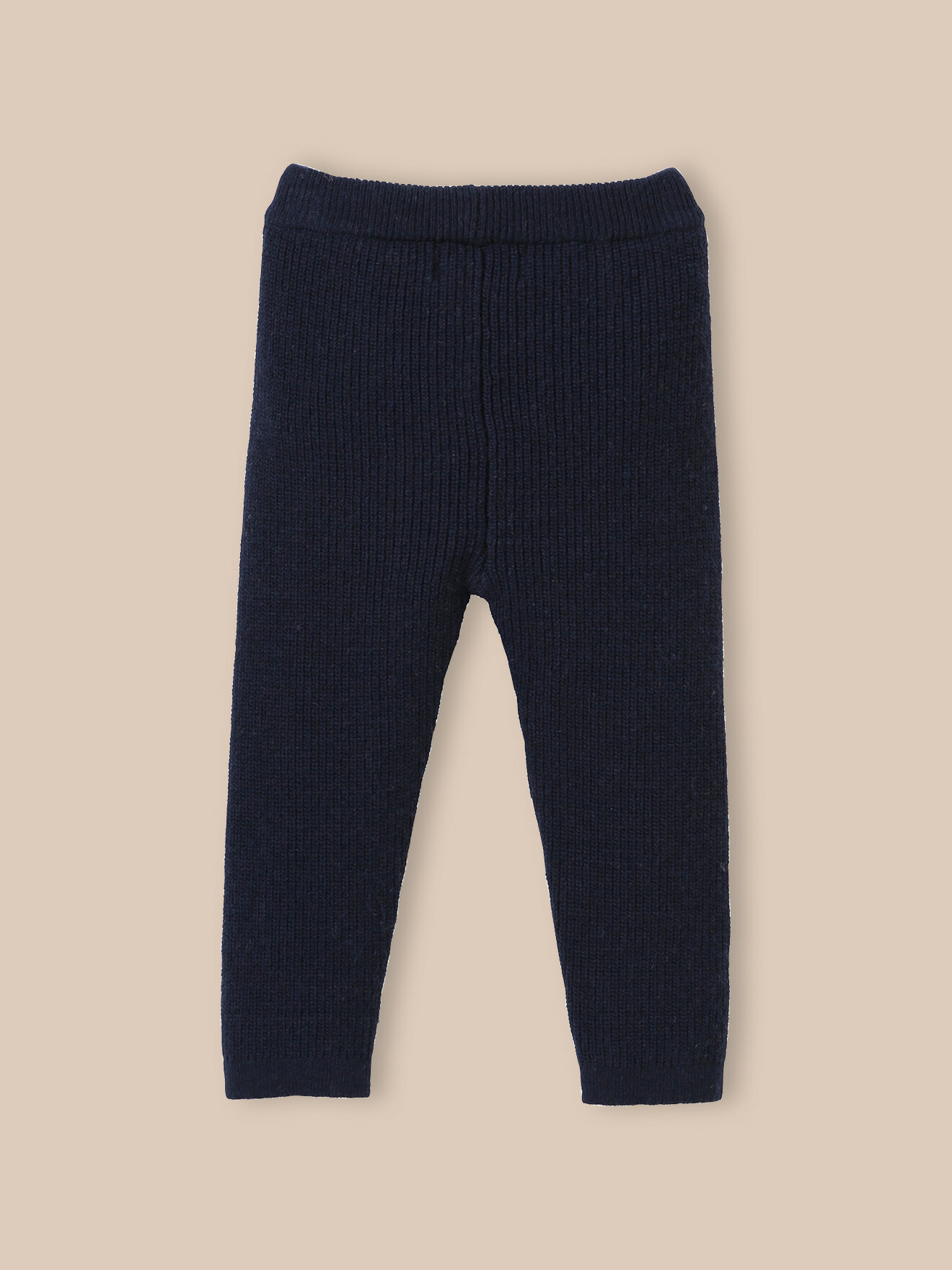 Organic wool and cotton leggings CYRILLUS Blue