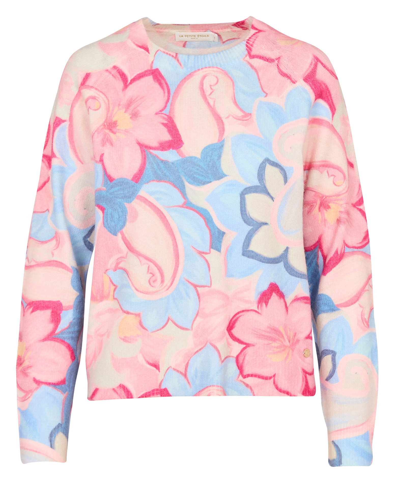 Straight-cut round-neck sweater LA PETITE ETOILE Pink