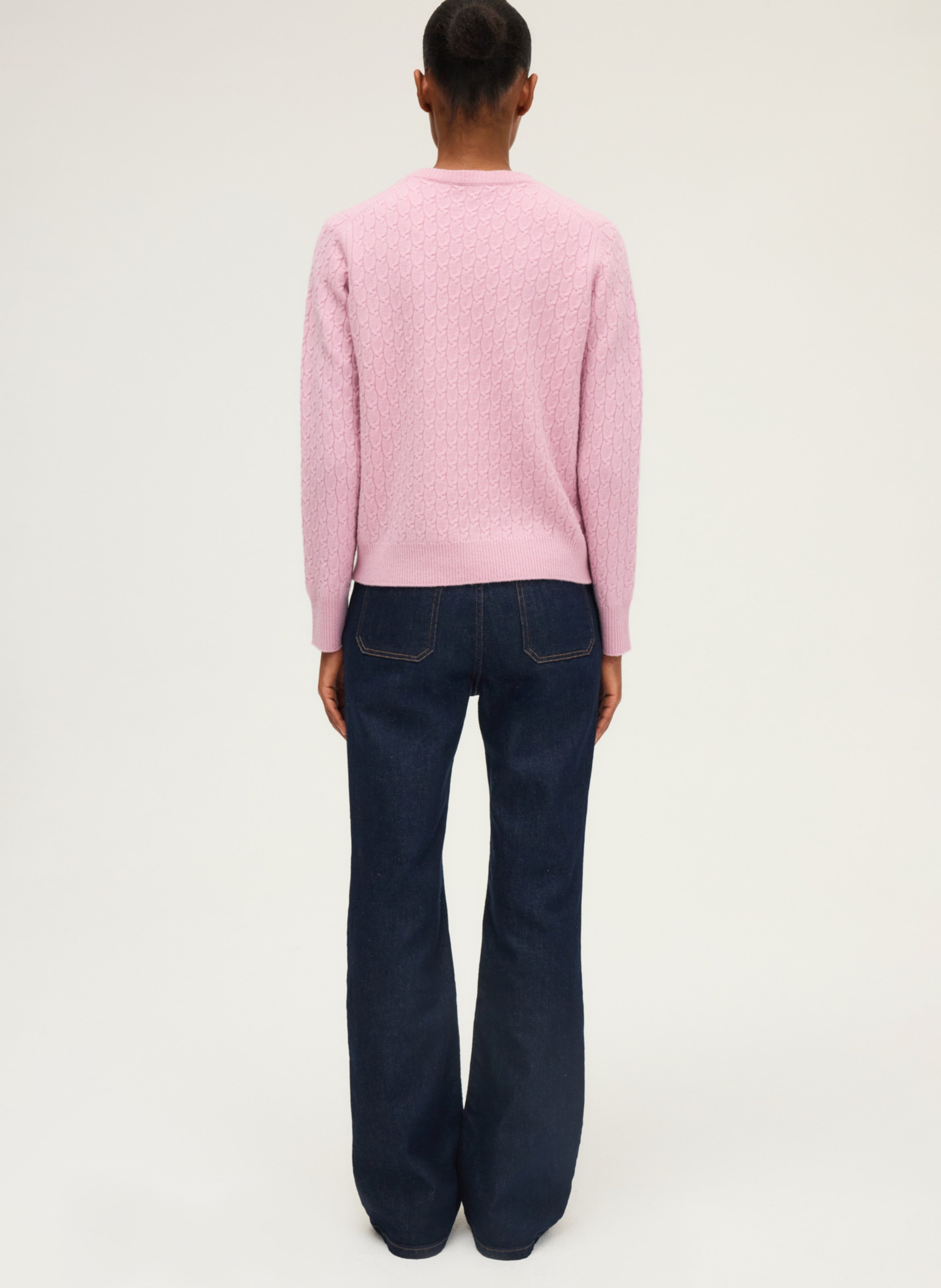 Pull col rond en laine PABLO Rouge