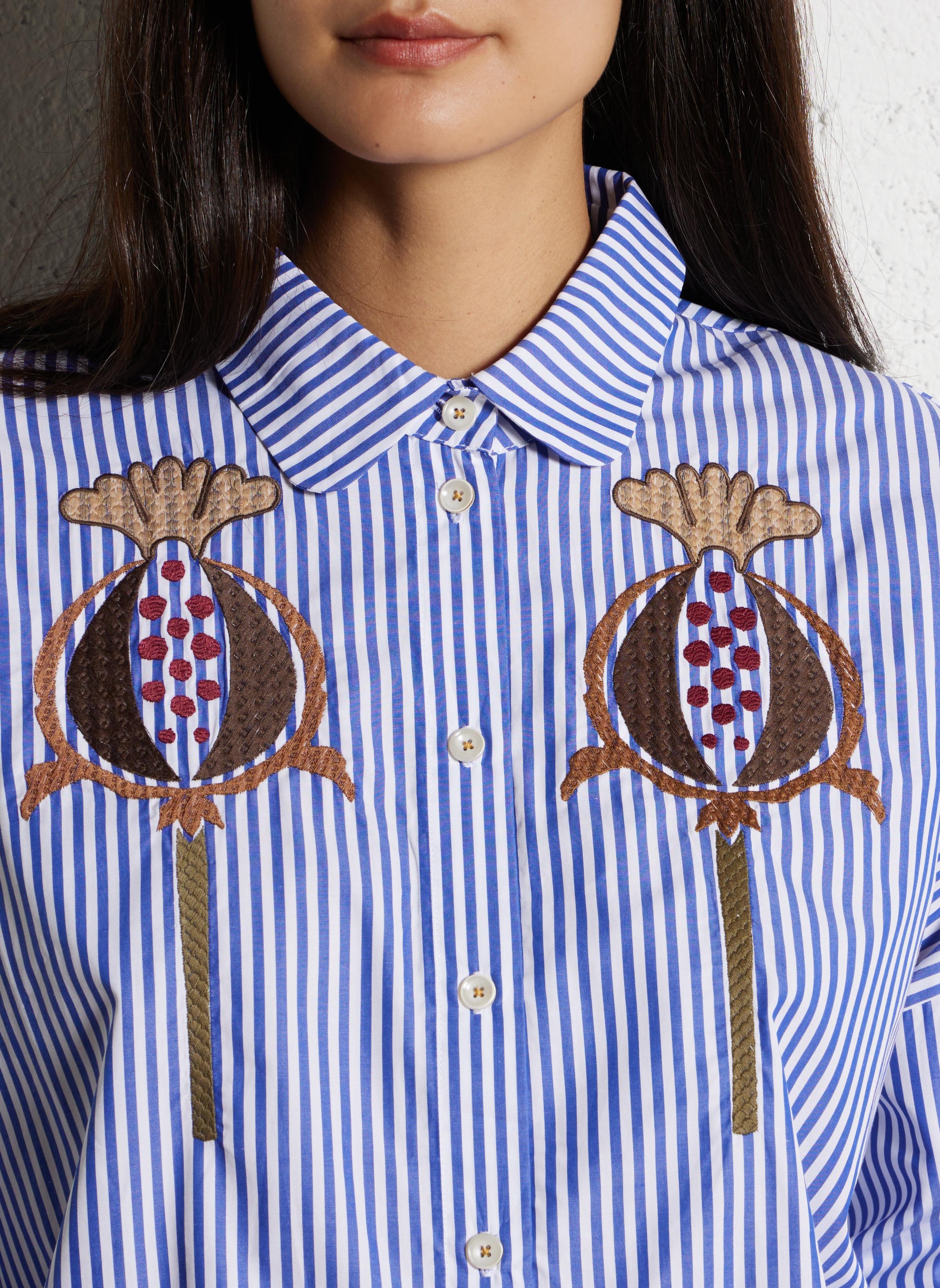 Chemise col classique en coton TINSELS Bleu