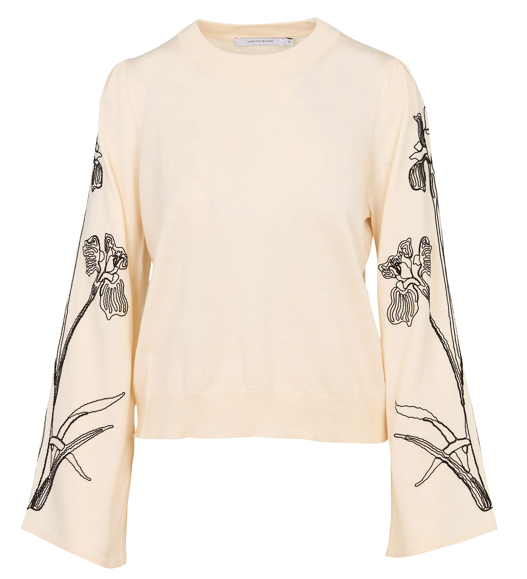 Gerade geschnittener Rundhalspullover LA FEE MARABOUTEE Schwarz