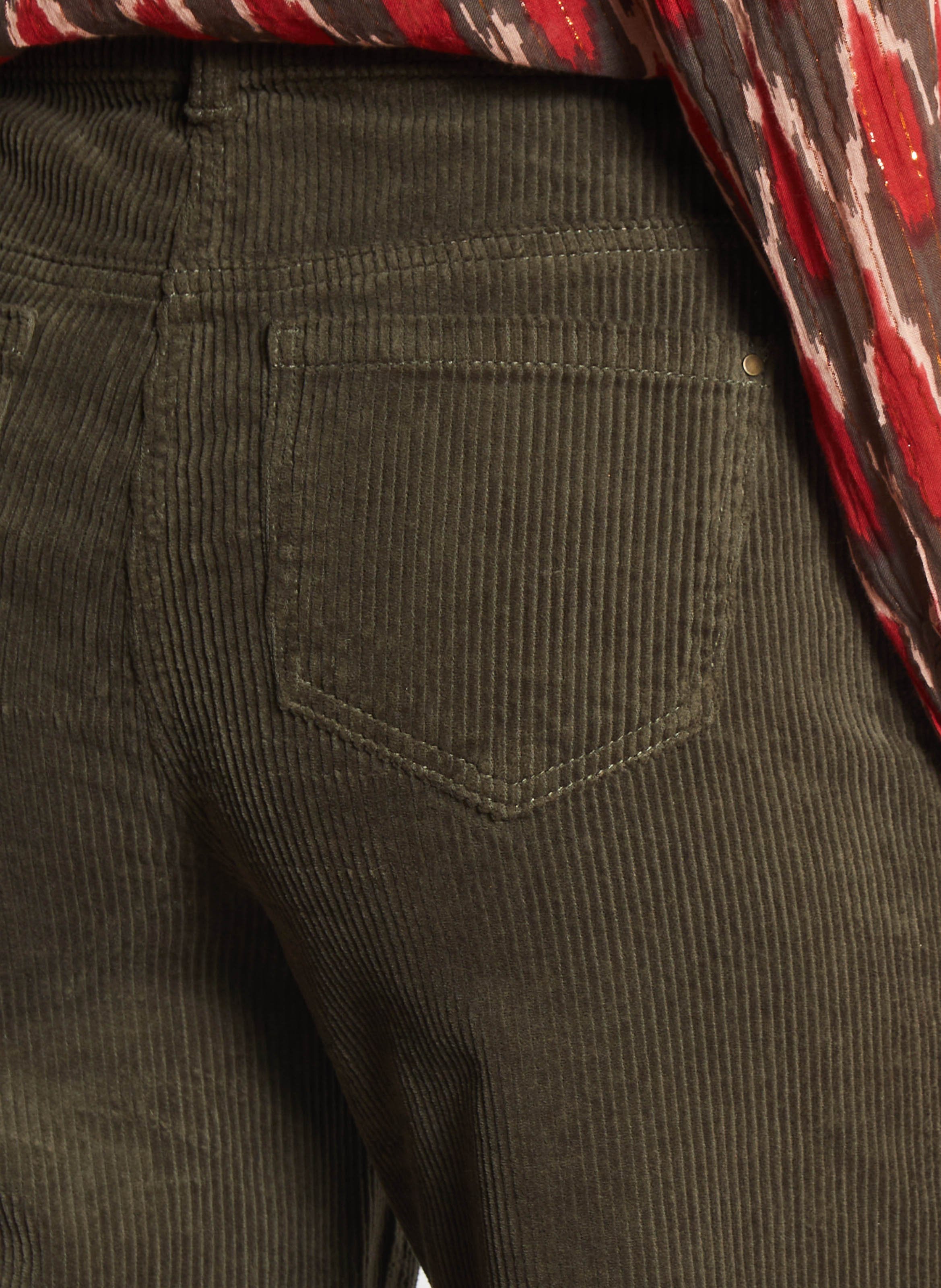 Corduroy carrot pants MAISON 123 Khaki