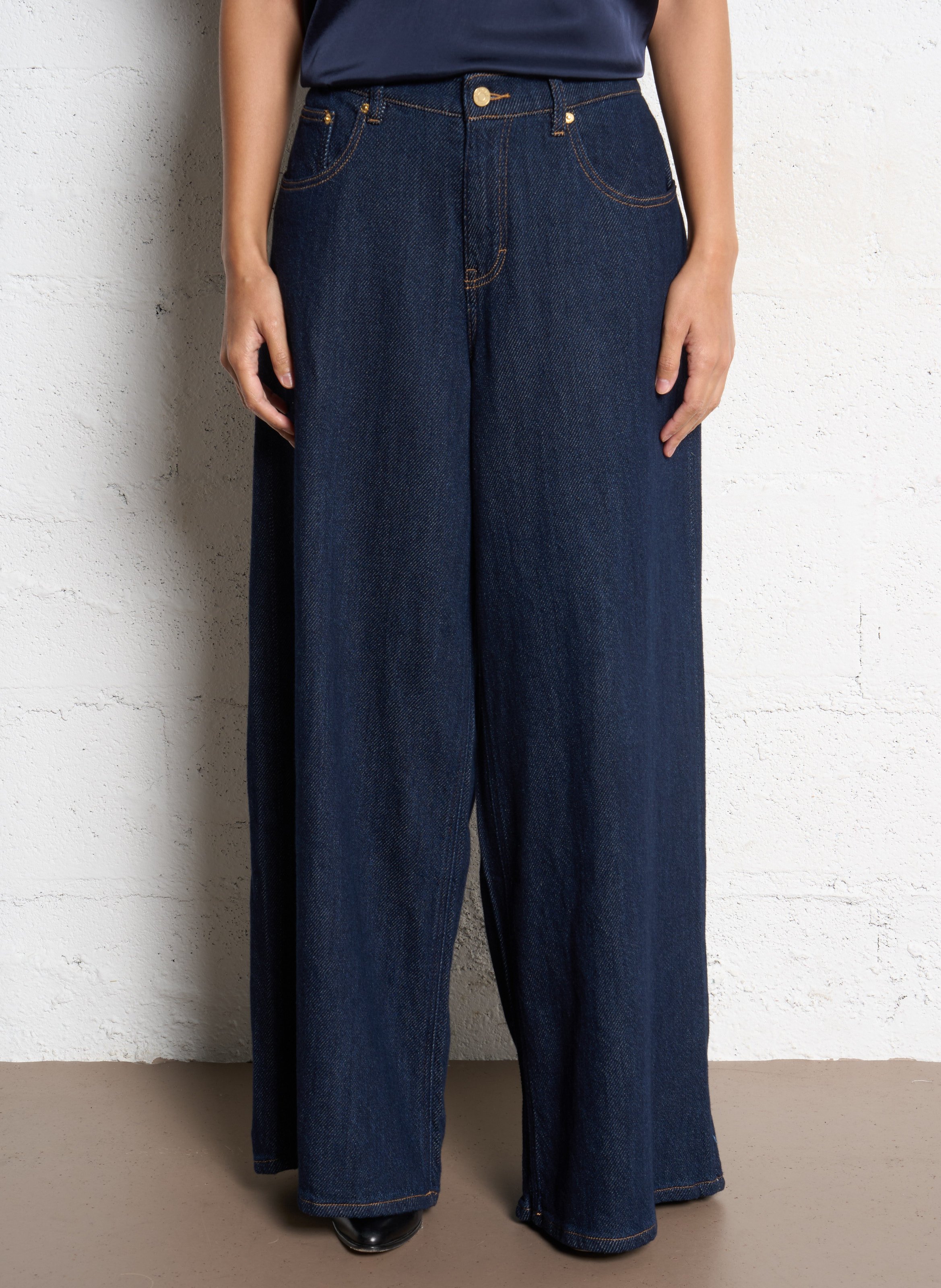 Flared katoenen jeans LAB DIP Blauw