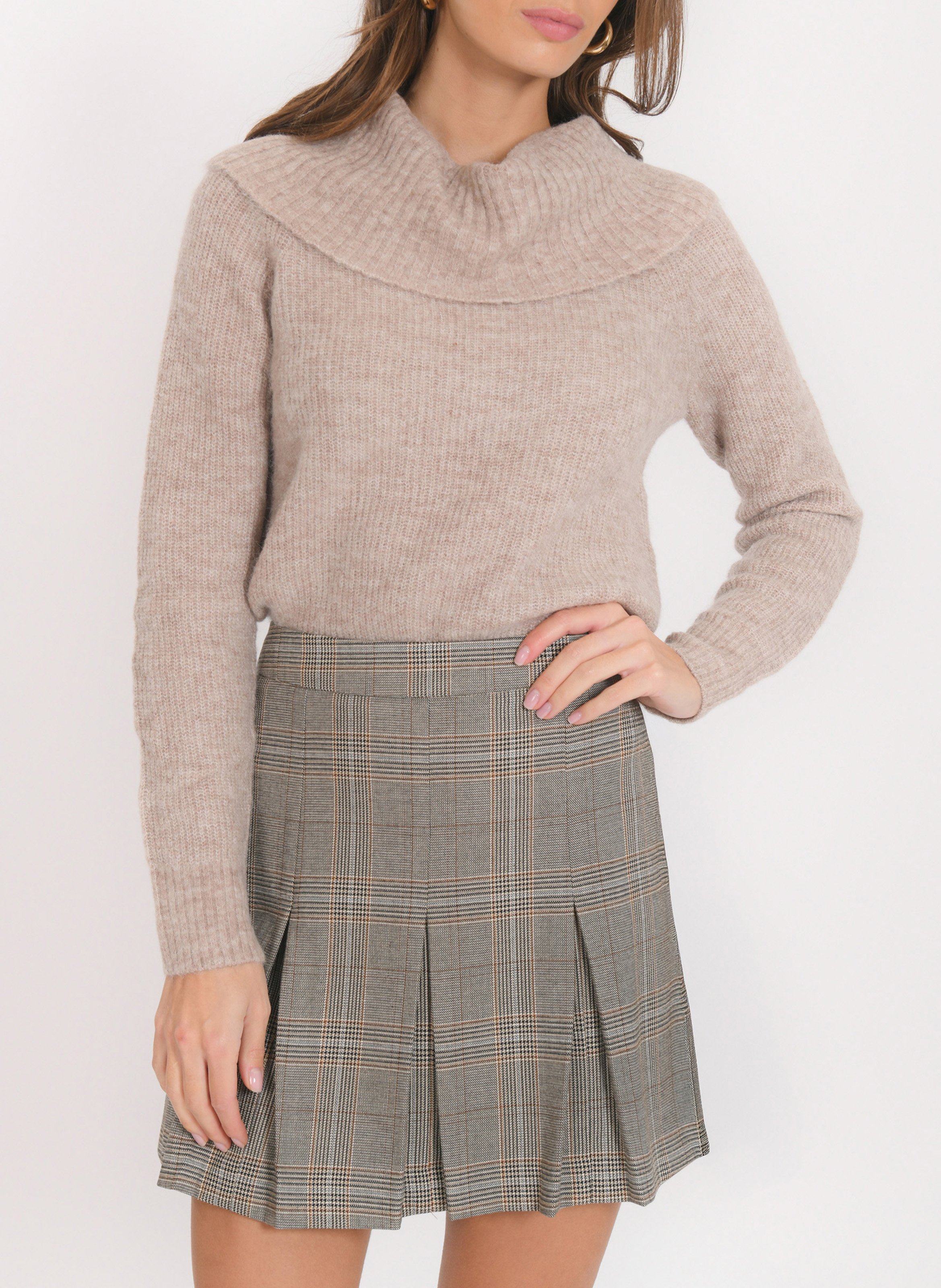 Rolli aus Wollmix KOOKAI Beige