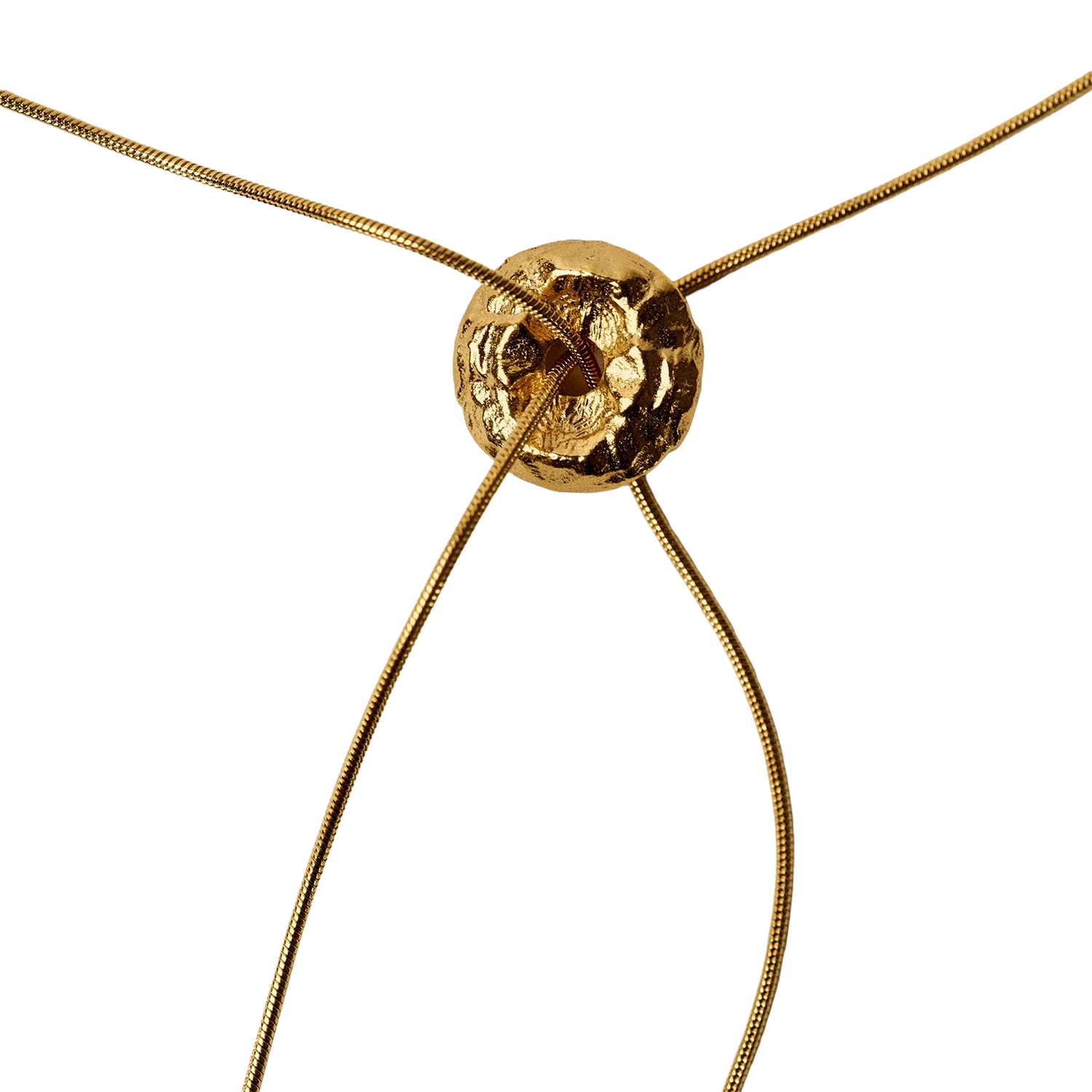 Recycled brass necklace SESSUN Golden