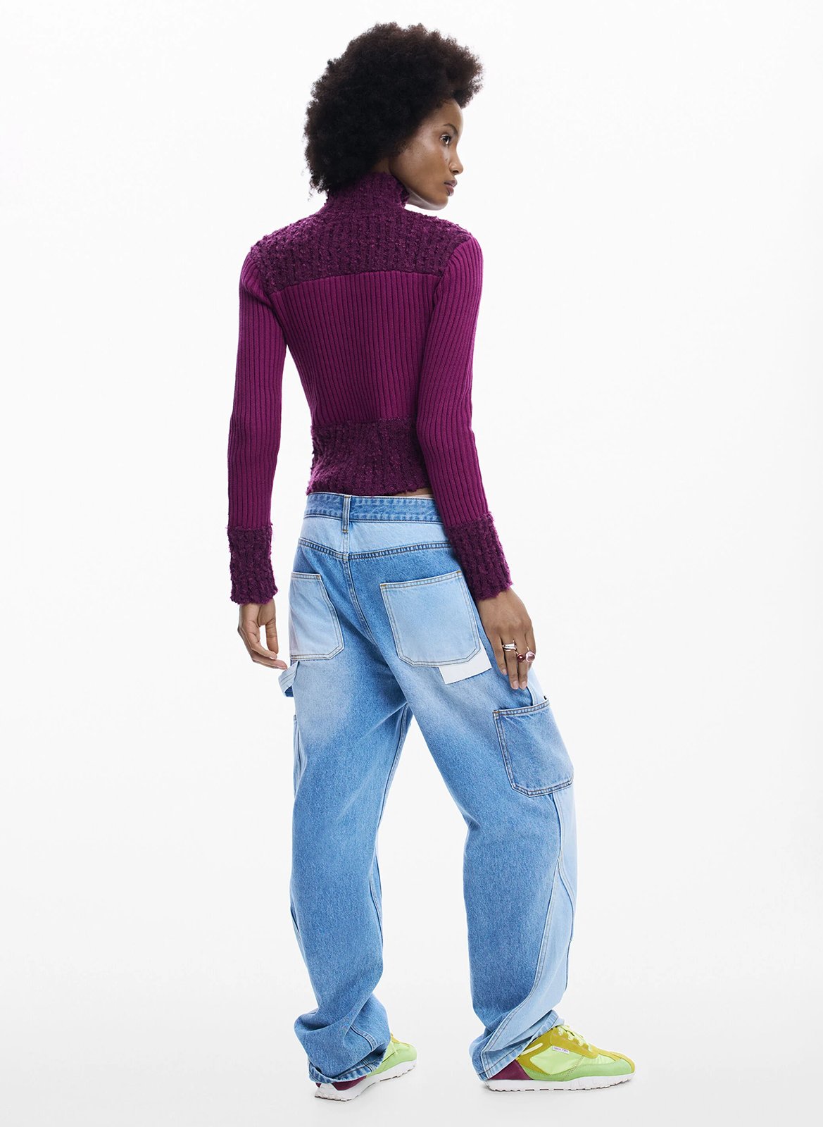 Gilet col montant DESIGUAL Rouge