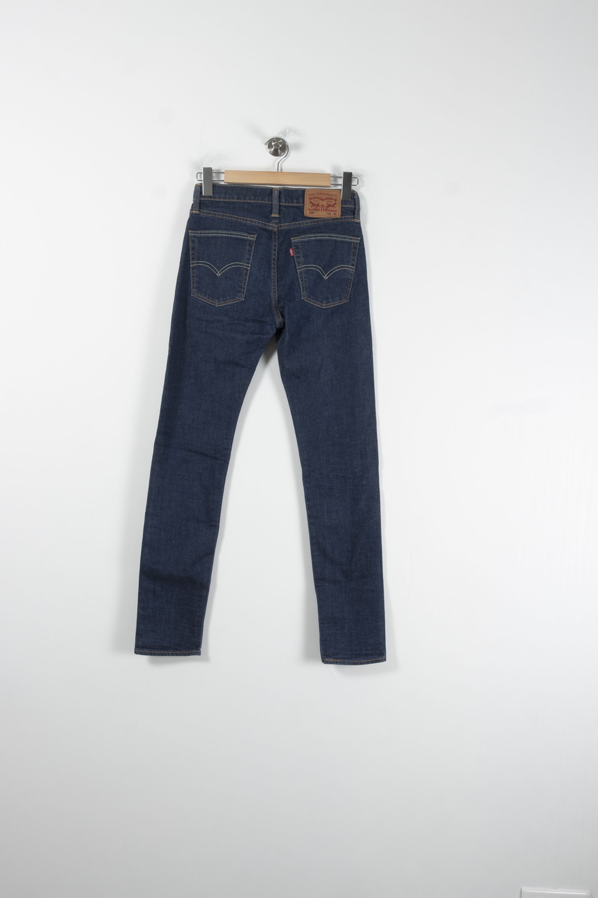 Cropped slim jeans with studs LEVI'S - Seconde main Blue