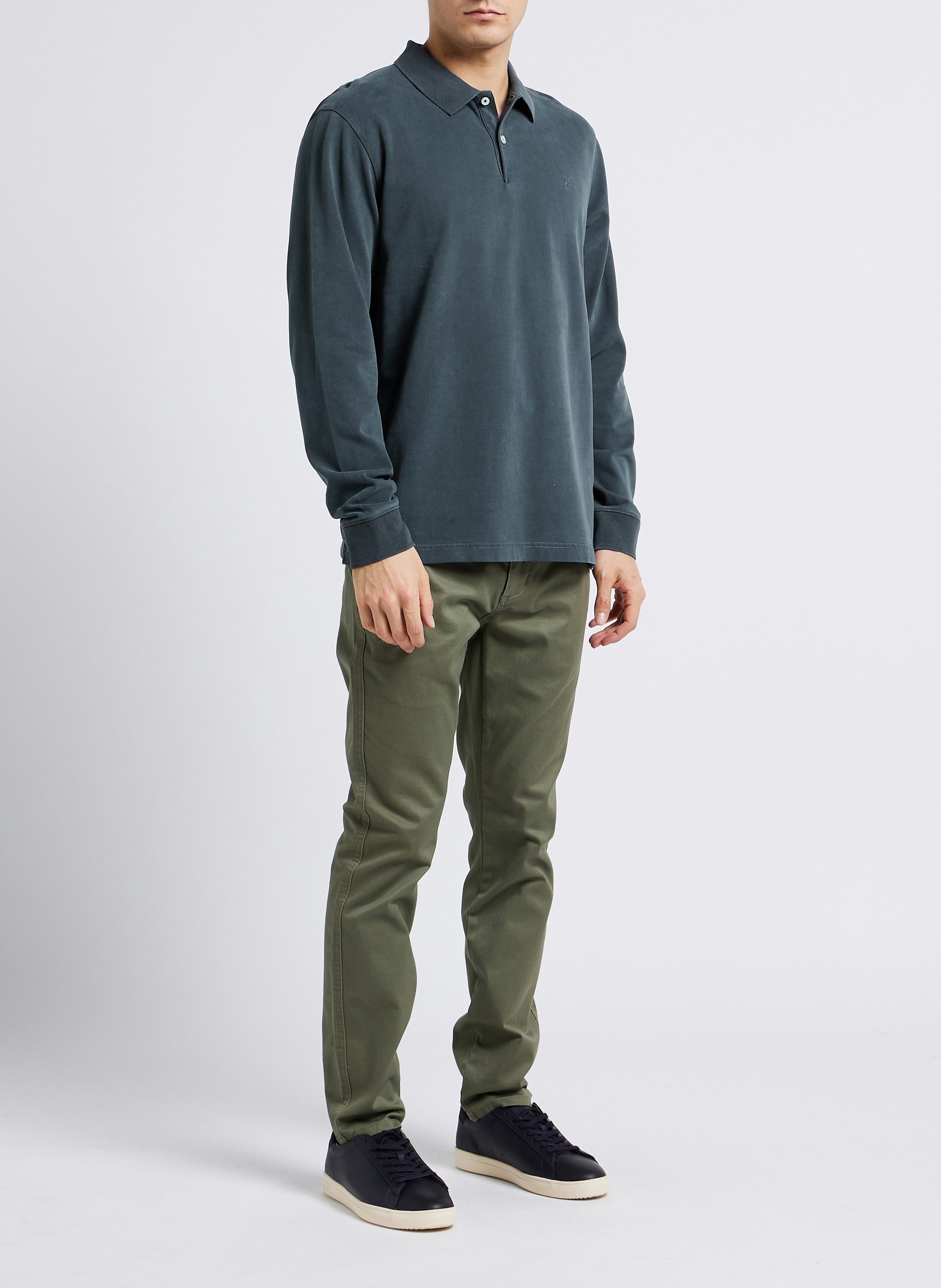 Regular-fit organic cotton polo shirt MARC O'POLO Blue