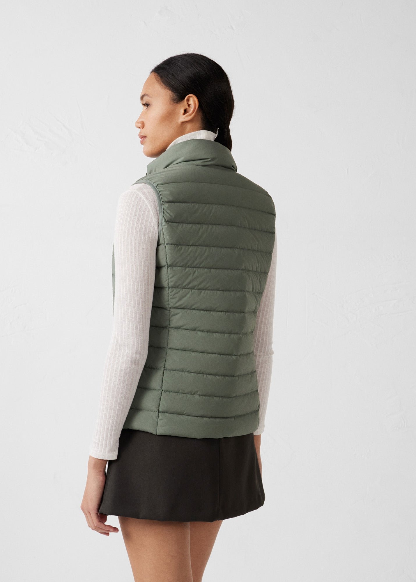 Stretch sleeveless down jacket Grenada JOTT Green