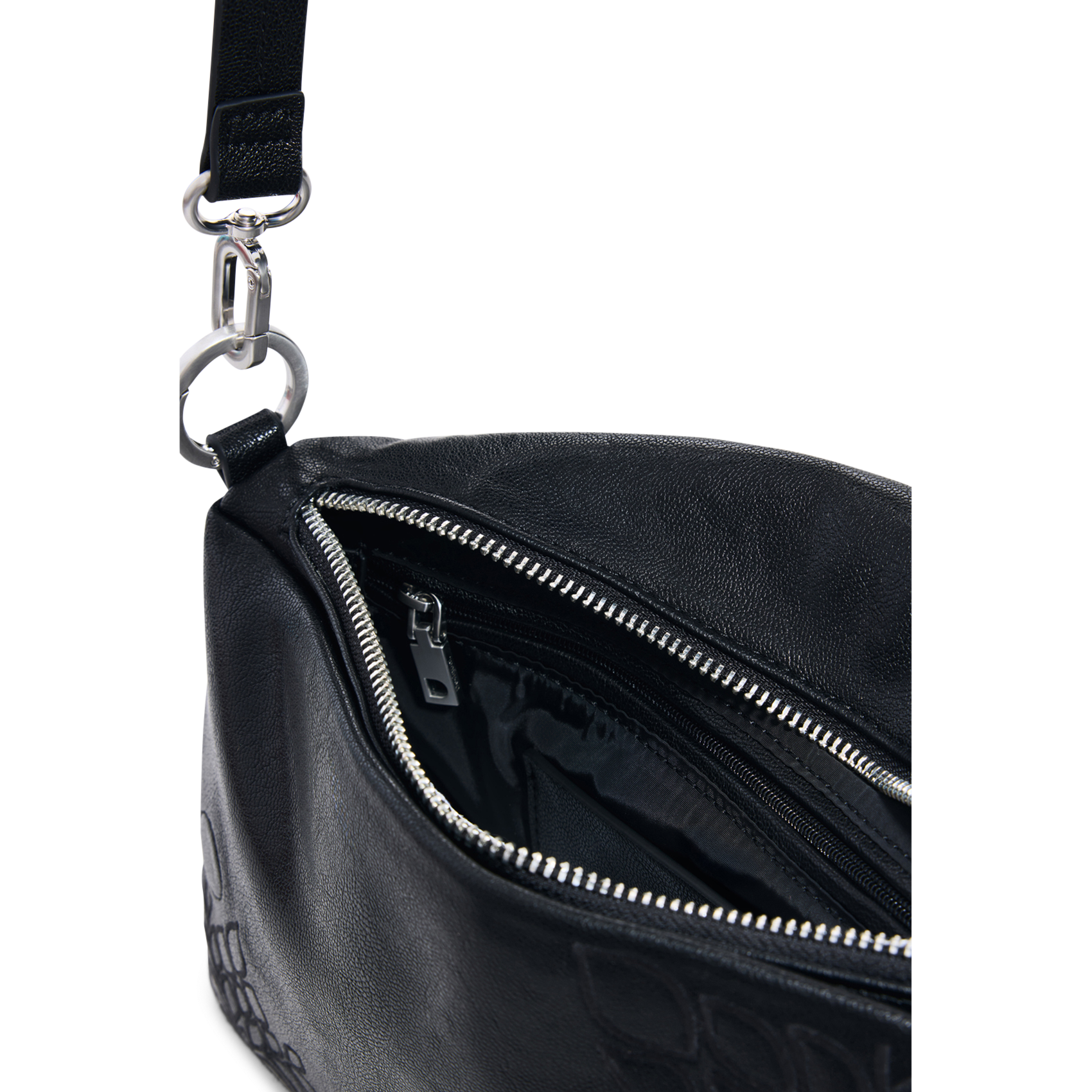 Umhängetasche mit bestickter Klappe DESIGUAL Schwarz
