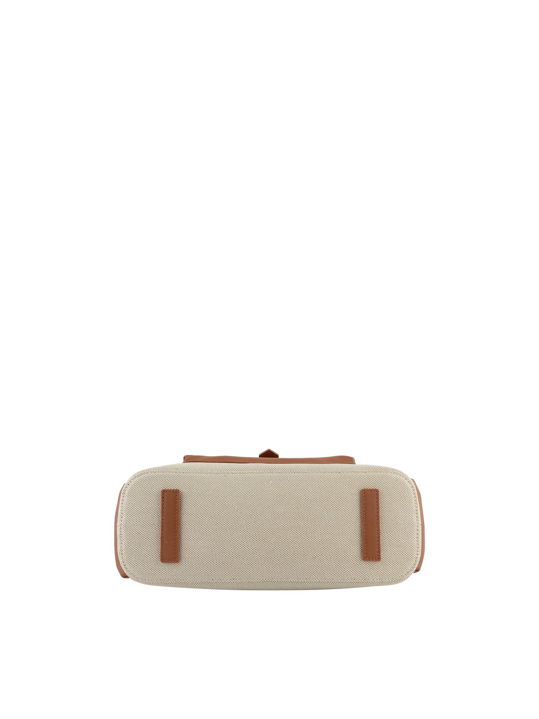 Calfskin leather handbag POURCHET Golden