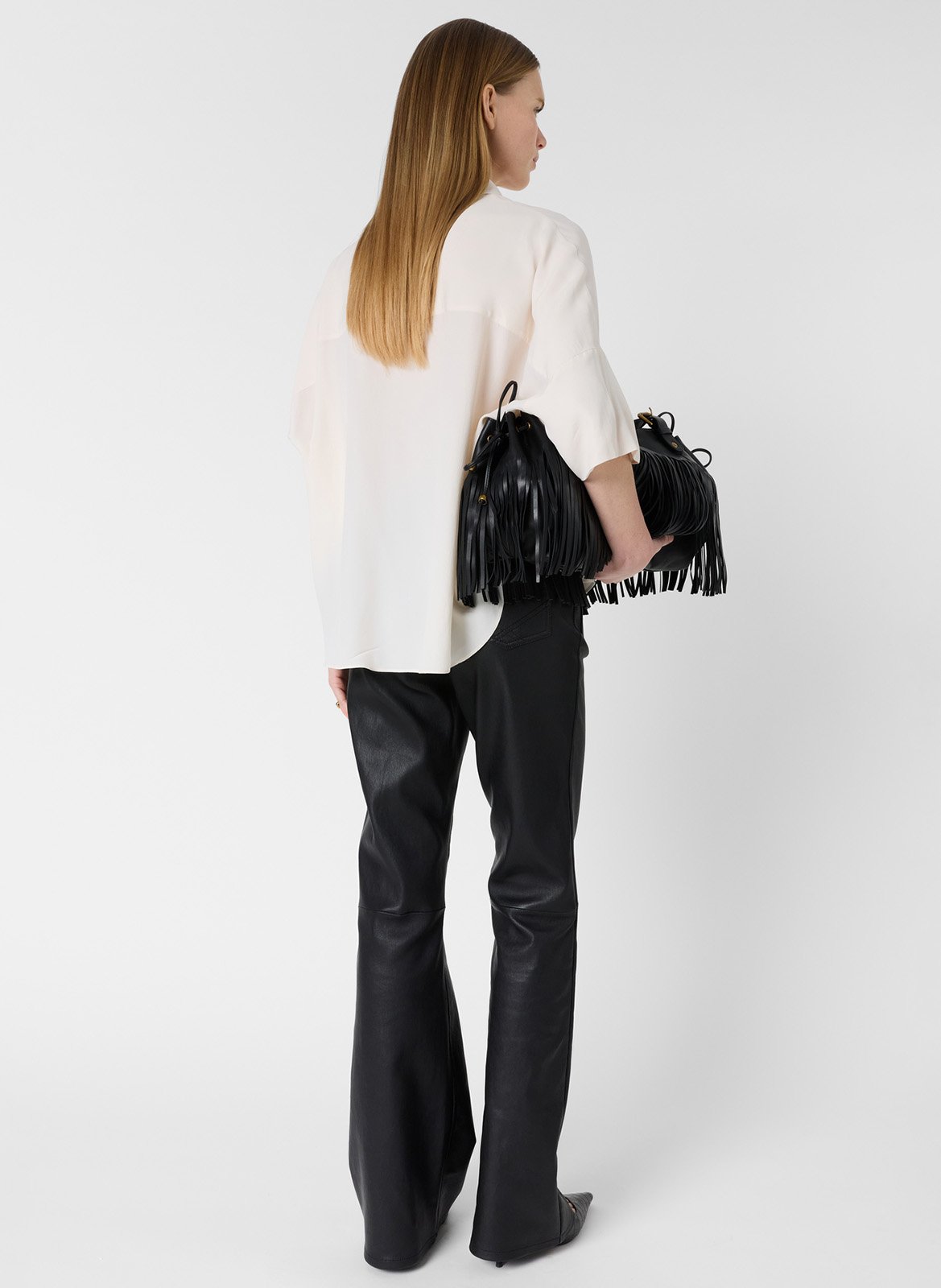 Fließende einfarbige Bluse GERARD DAREL Beige