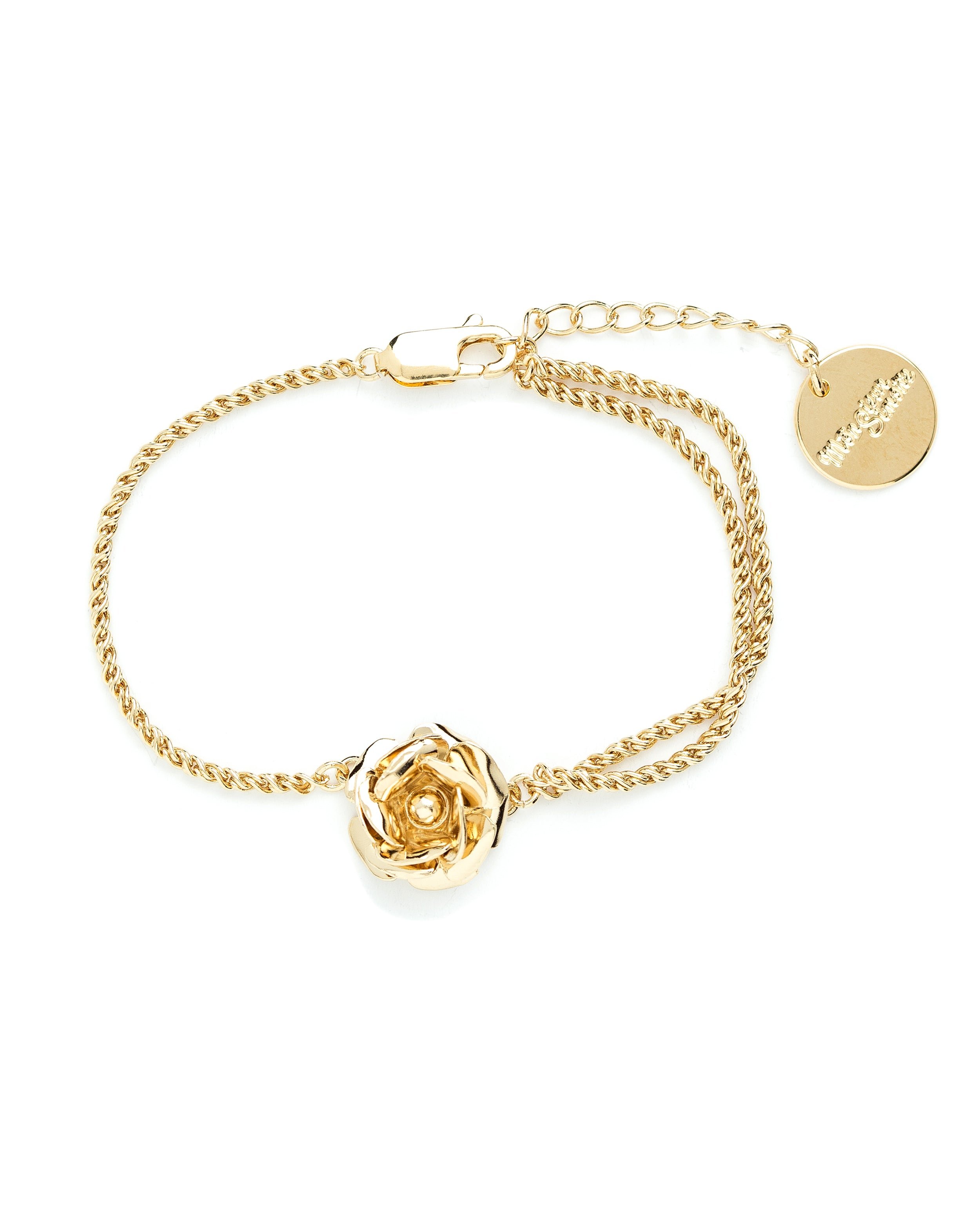 Silver plated flower bracelet MONSIEUR SIMONE