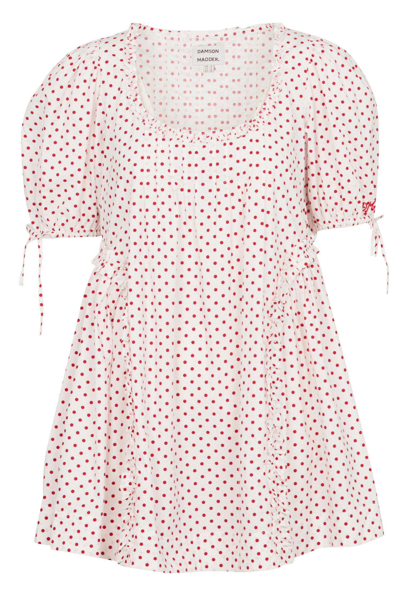 Korte wijde jurk met stippen DAMSON MADDER Veelkleurig