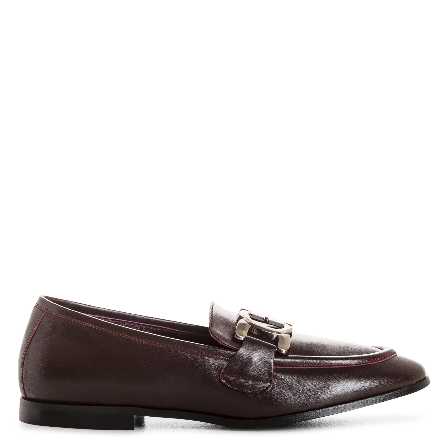 Mocassins en cuir REQINS Rouge