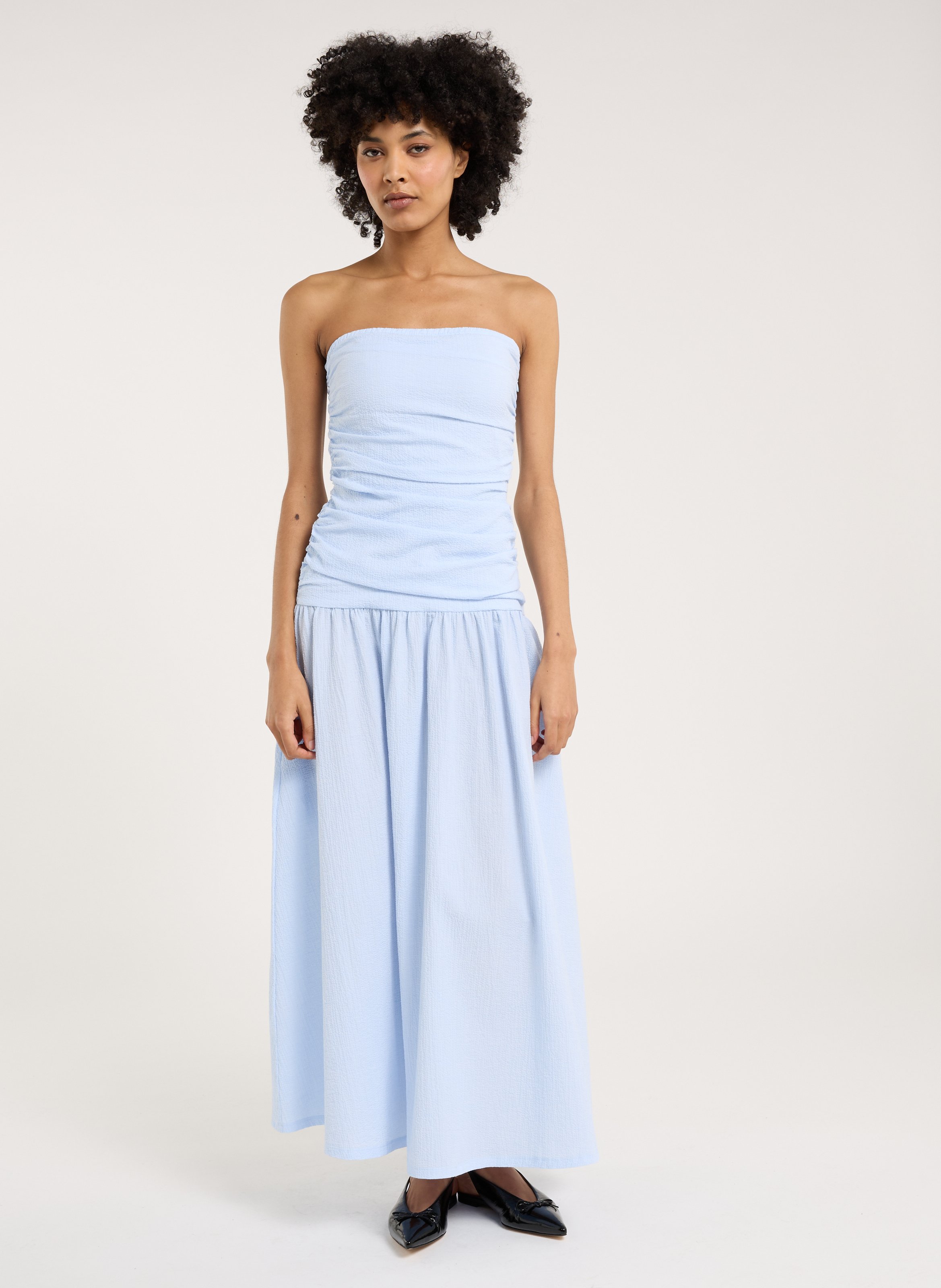 Robe bustier midi SAISON 1865 Bleu