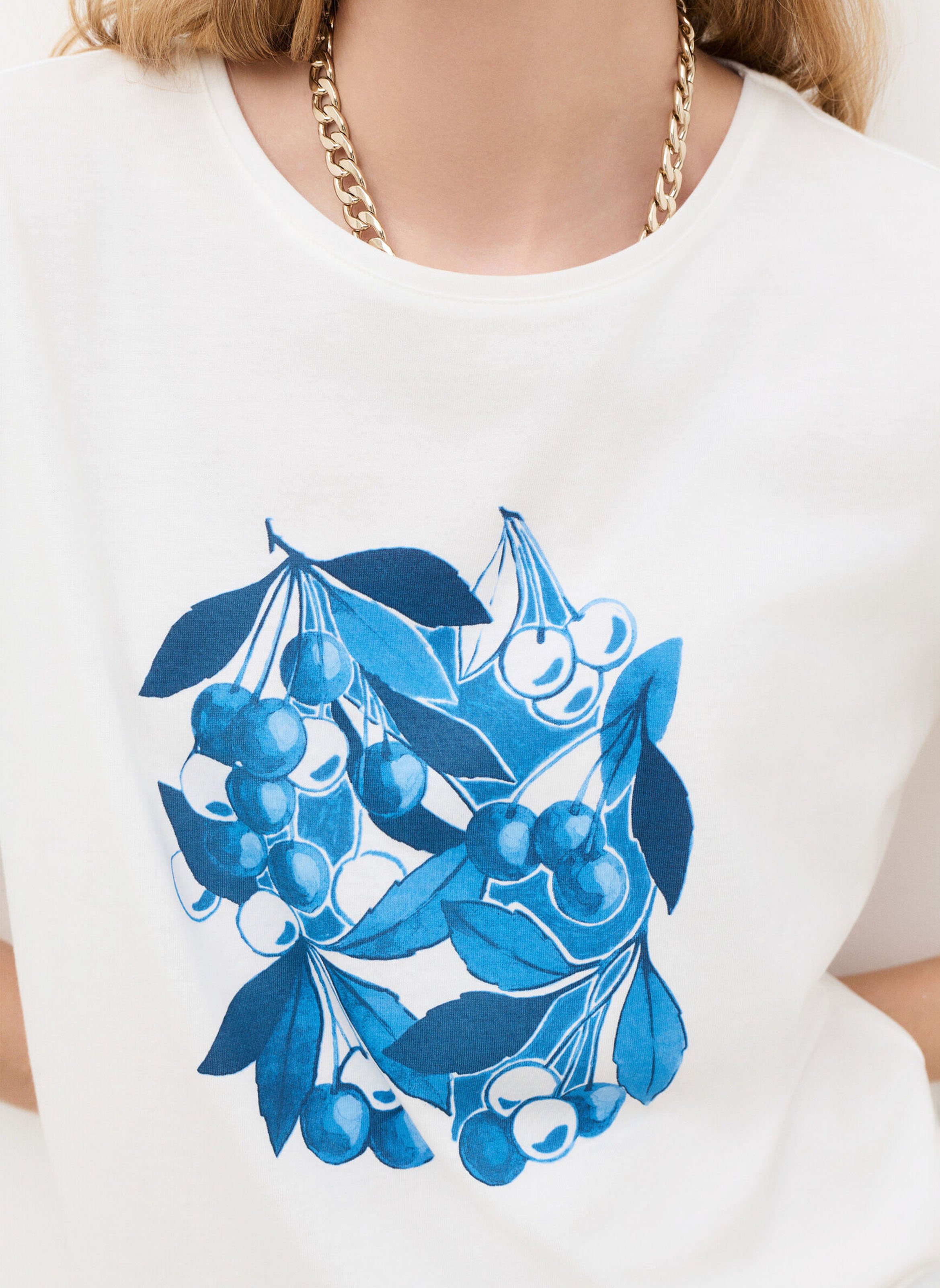 Bedrukt T-shirt CAROLL Blauw