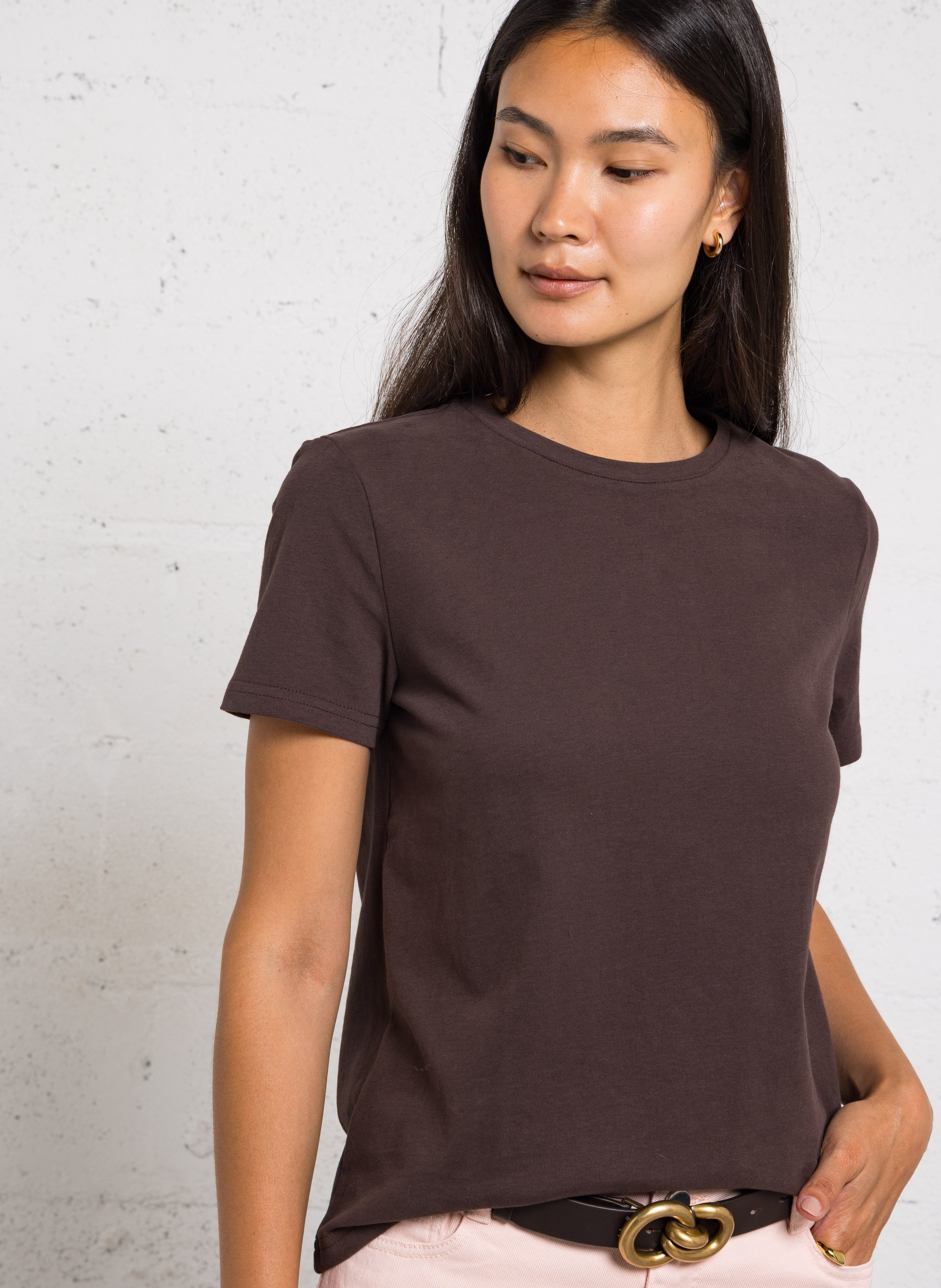 Straight round neck plain t-shirt LA PETITE ETOILE